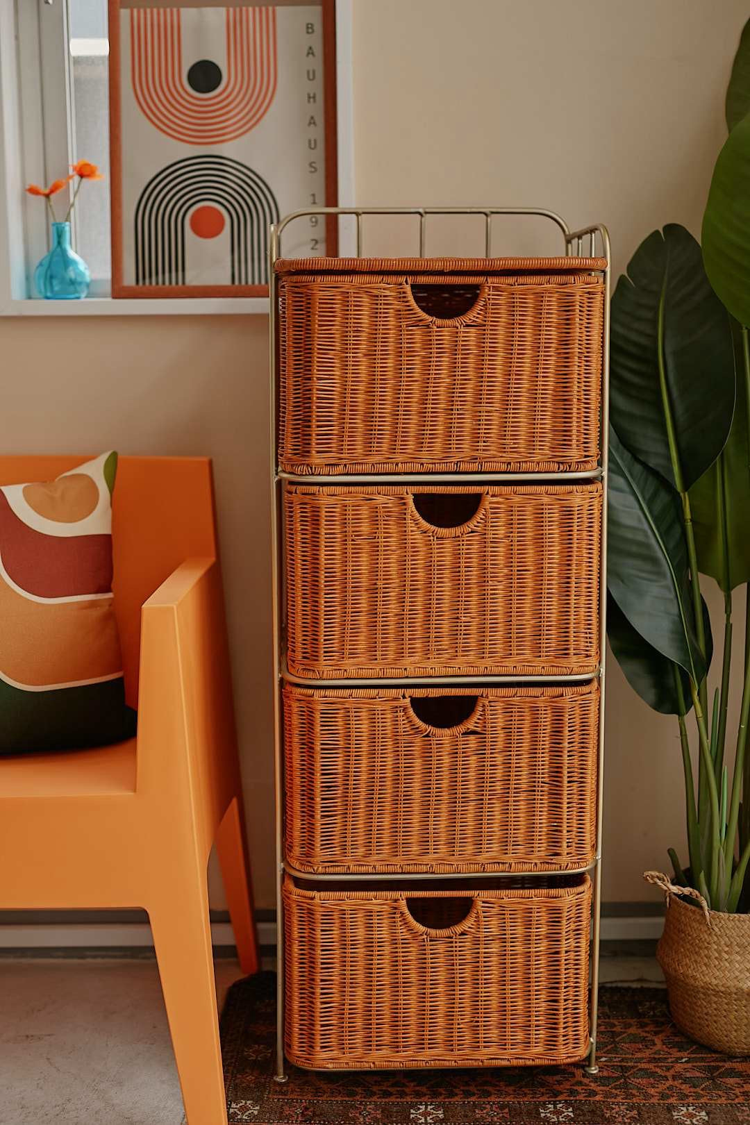 Rattan Drawer Rack