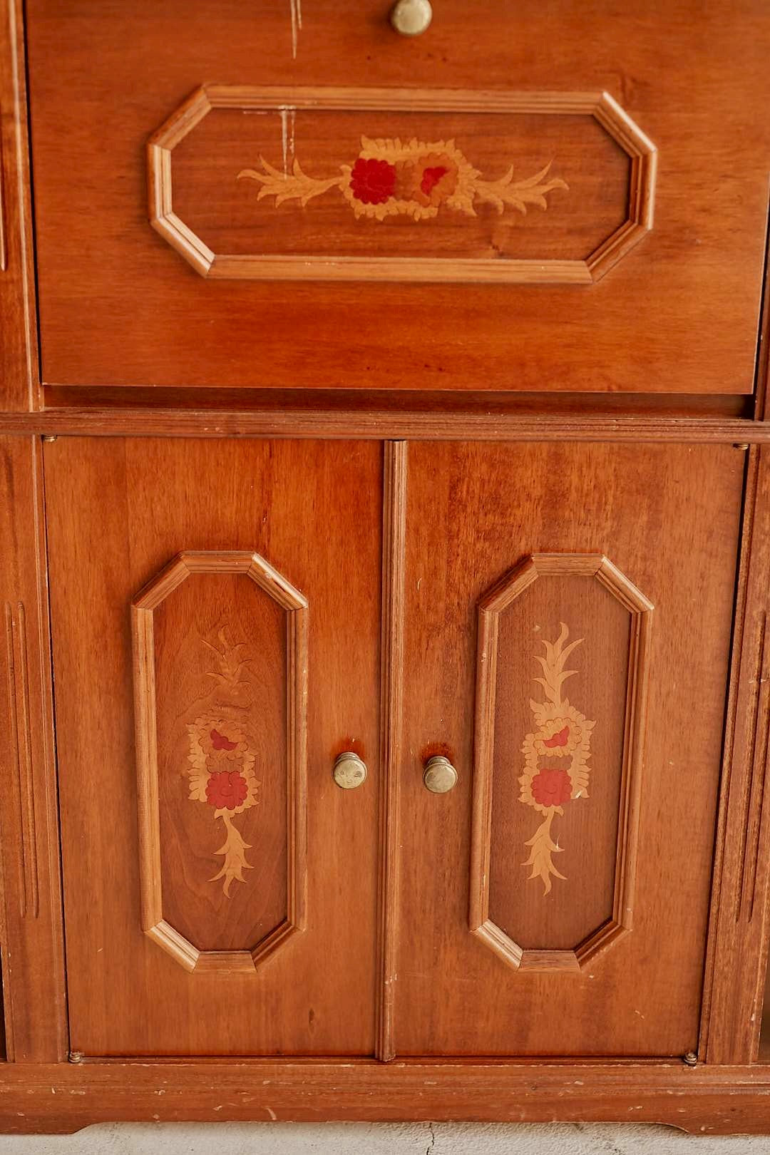 Floral Writing Cabinet