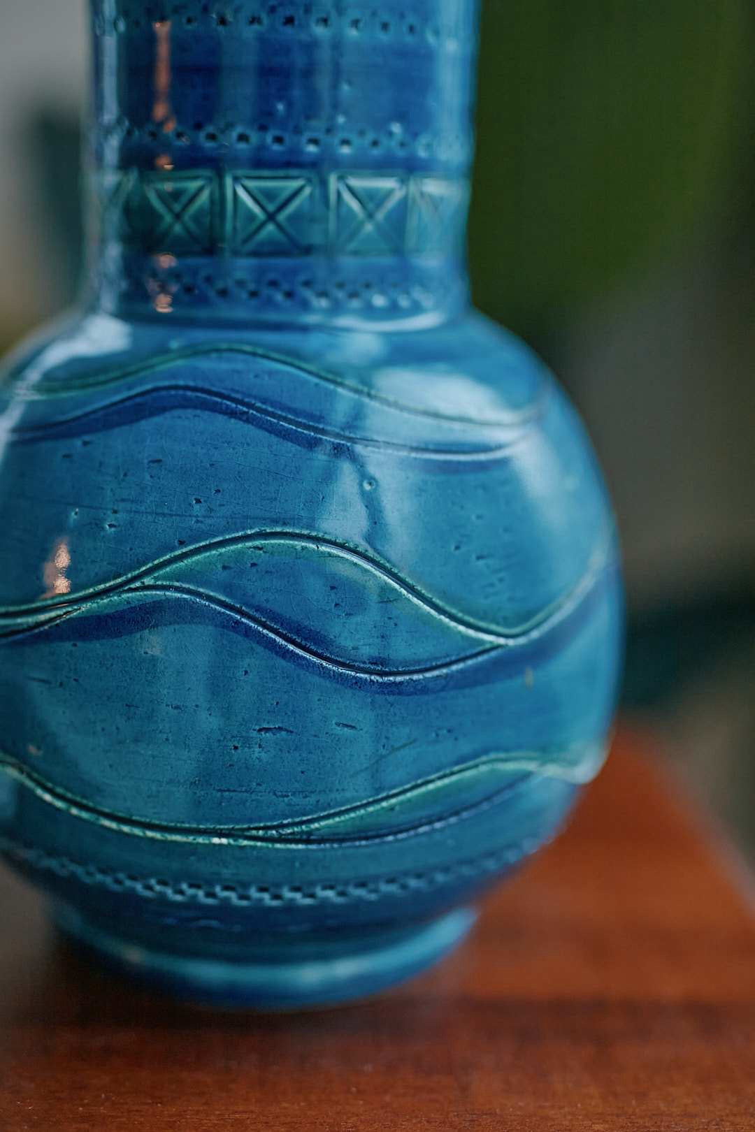 Italy Blue Fish Vase