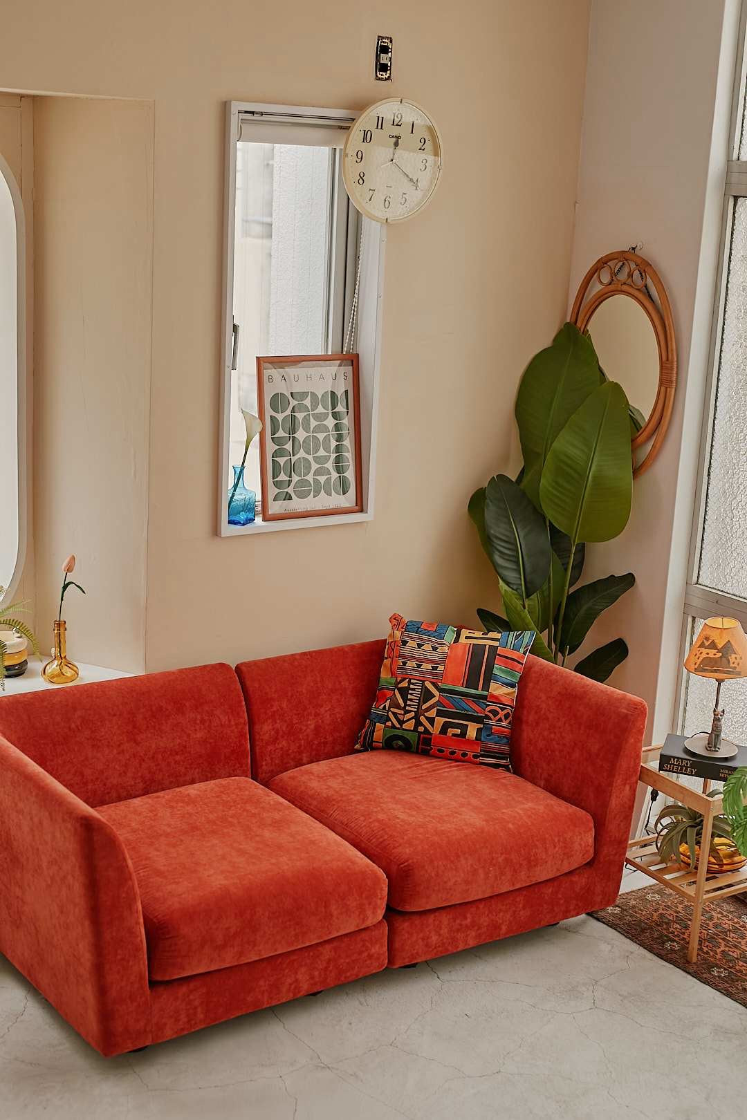 Terracotta Cube Separate Sofa