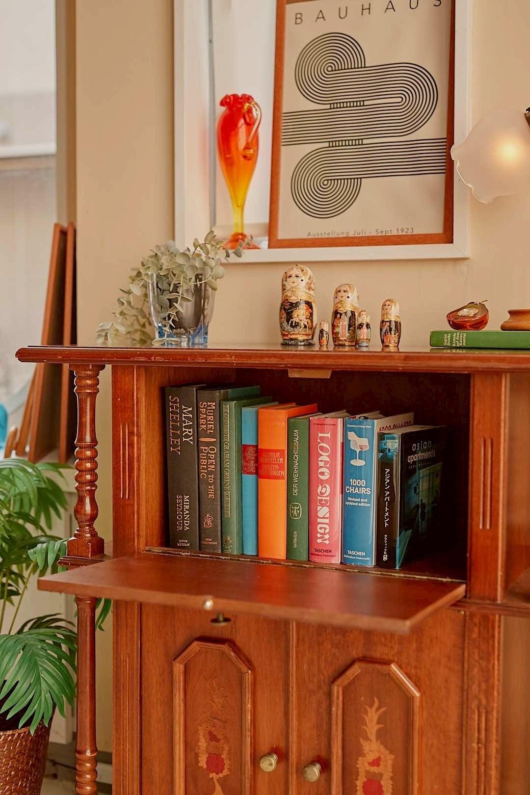 Floral Writing Cabinet