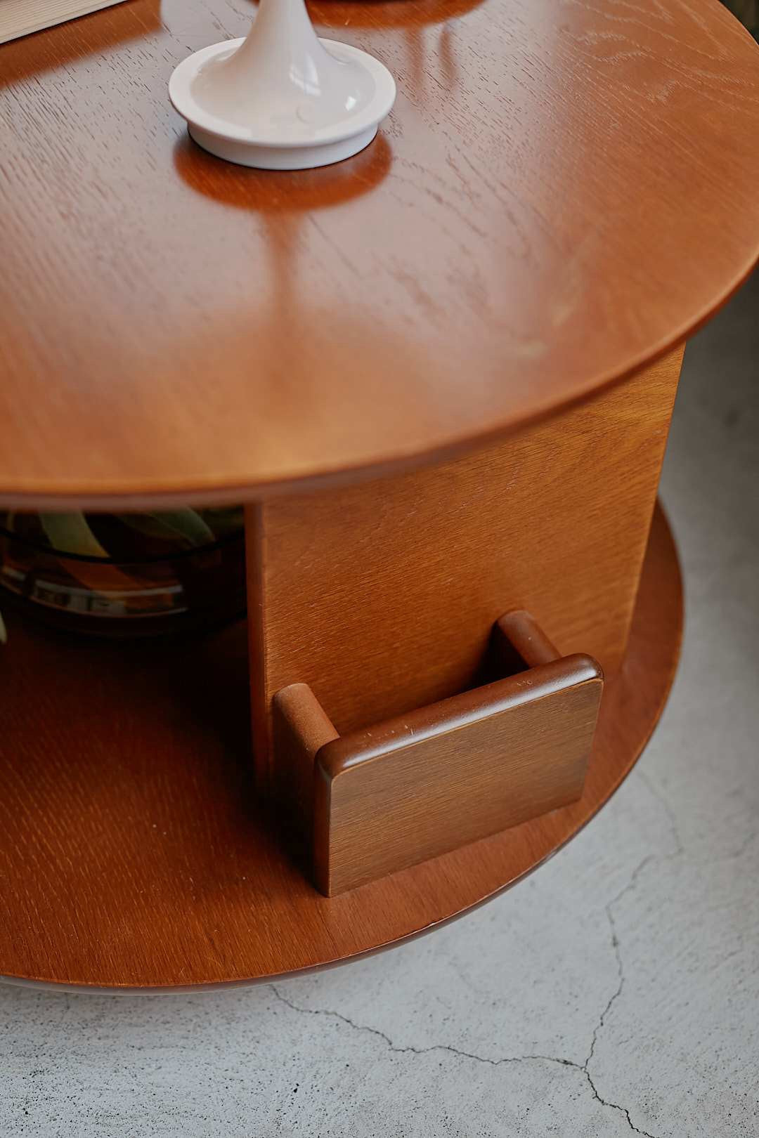 Round Wood Stage Table