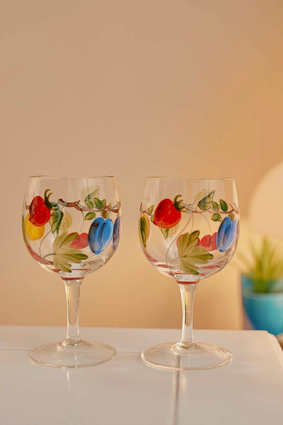 Fruit Garden Wine Glass
