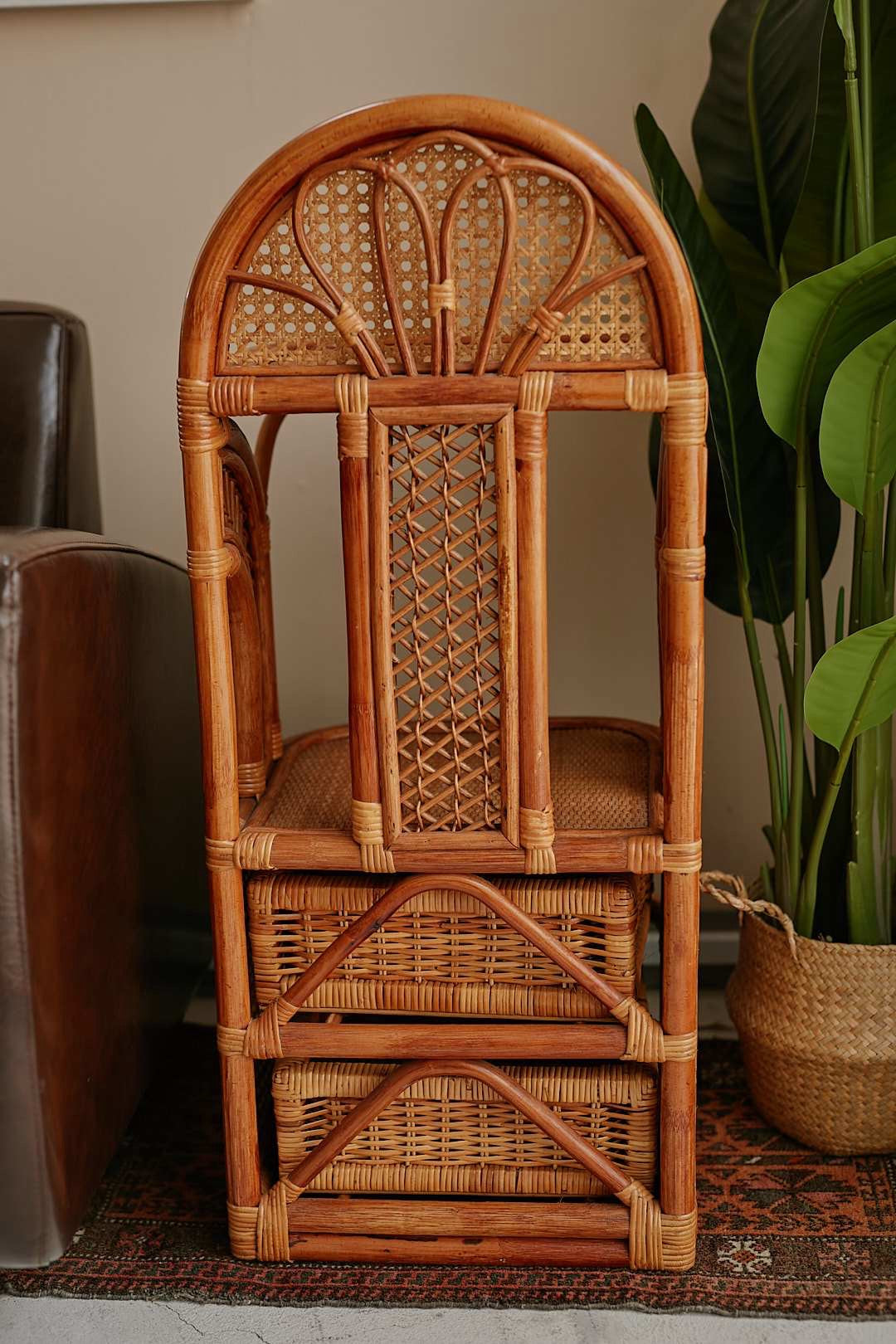 Rattan Arch Design Shelf