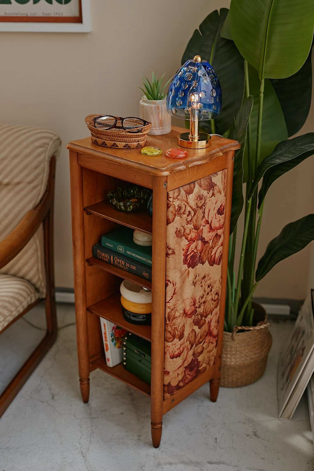 Floral Side Shelf