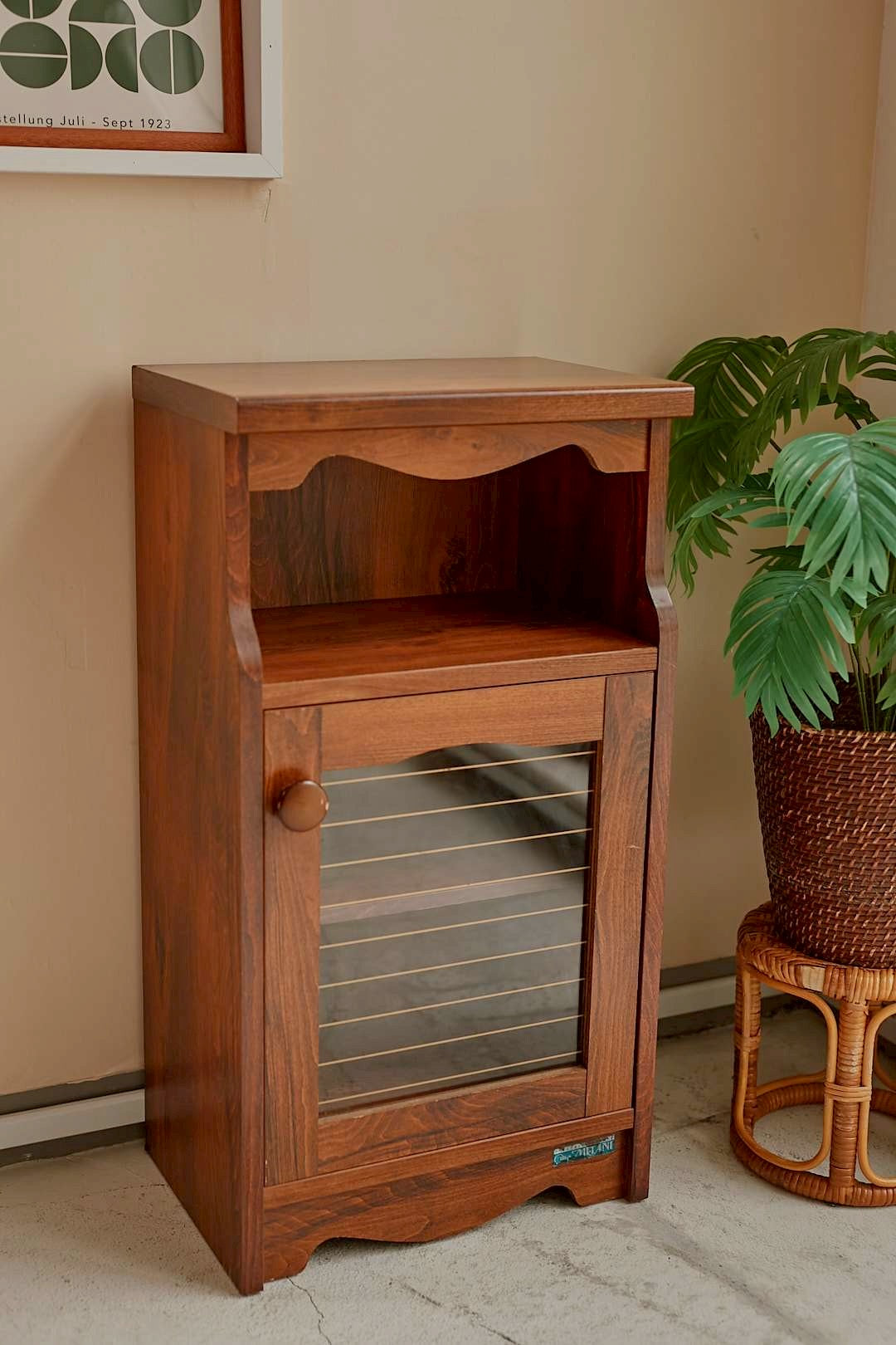 Stripe Glass Side Cabinet