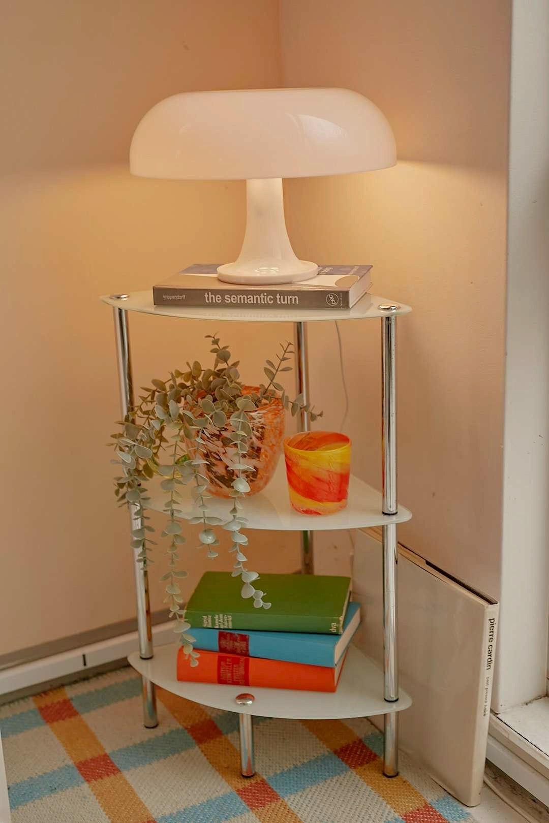 Glass Corner Stand