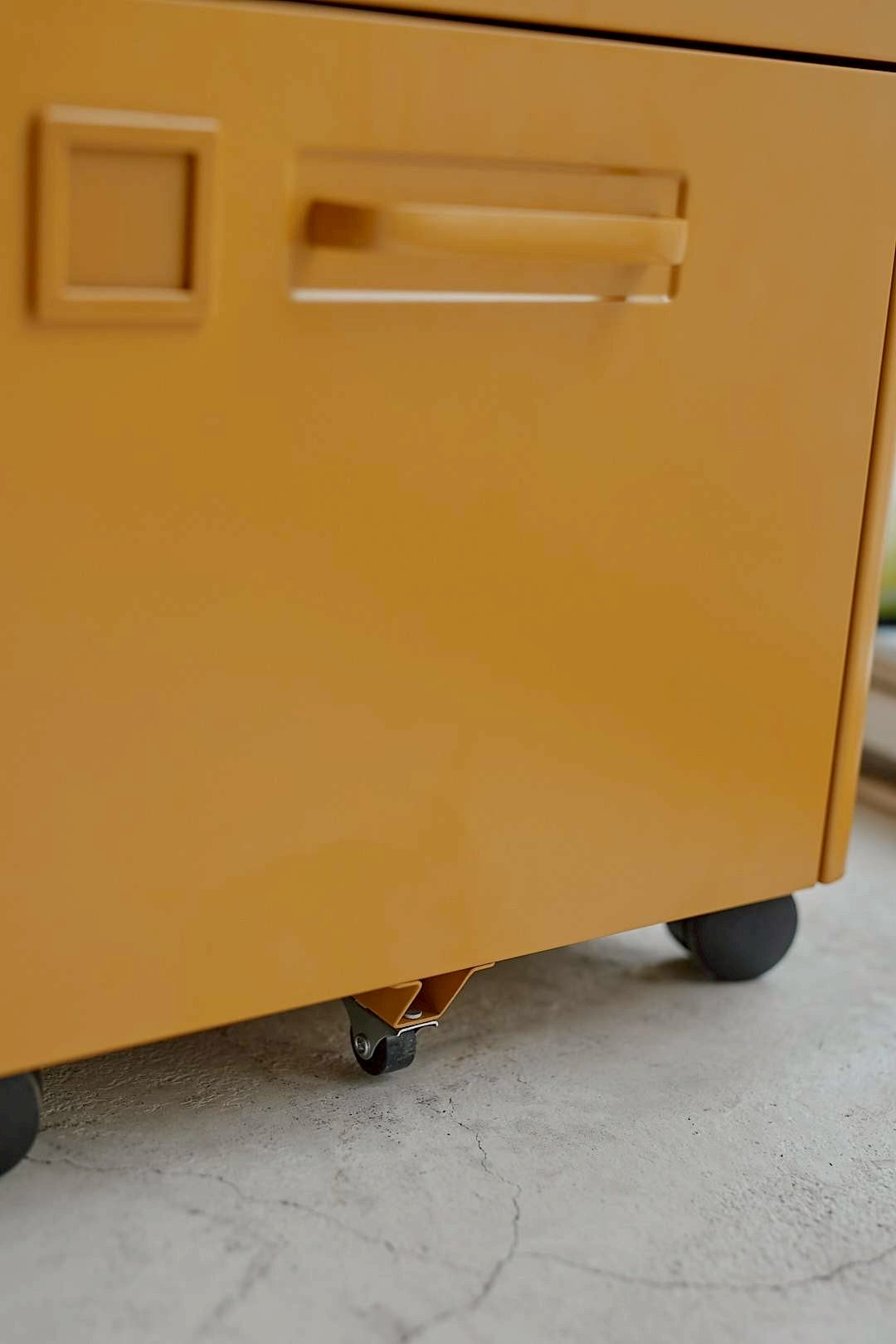 Mustard Caster Wagon