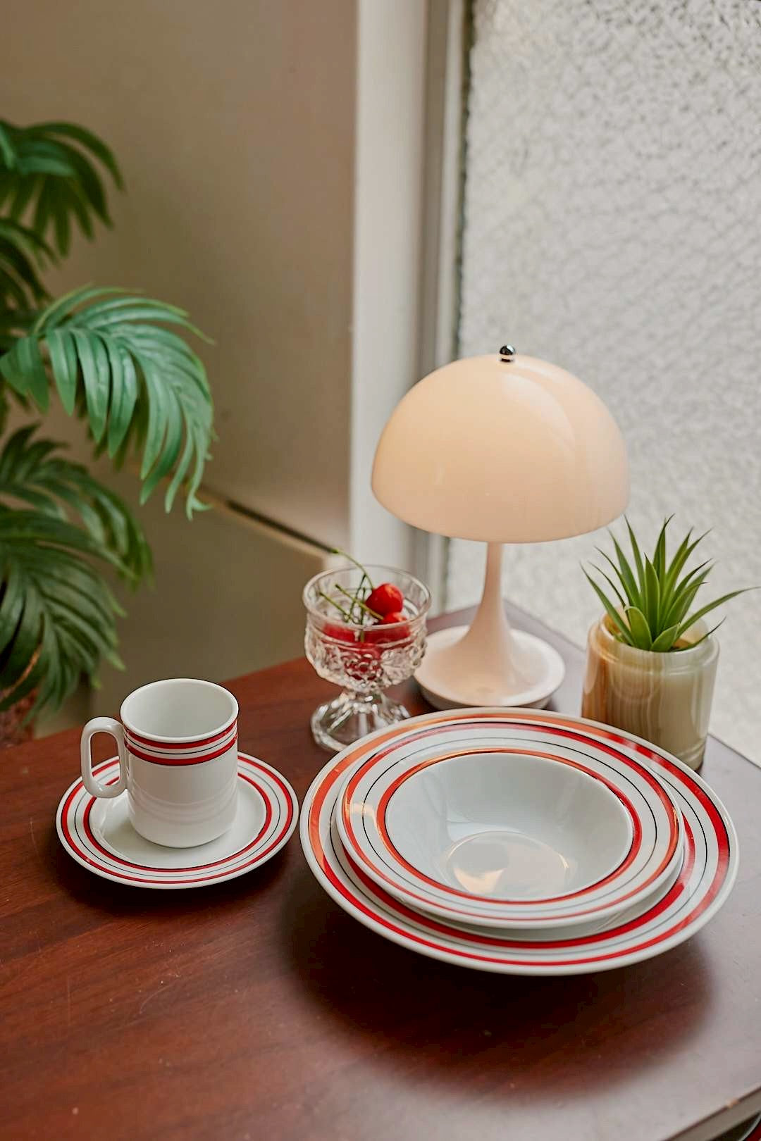 Adam&Eve  Red Line bowl plate【M】
