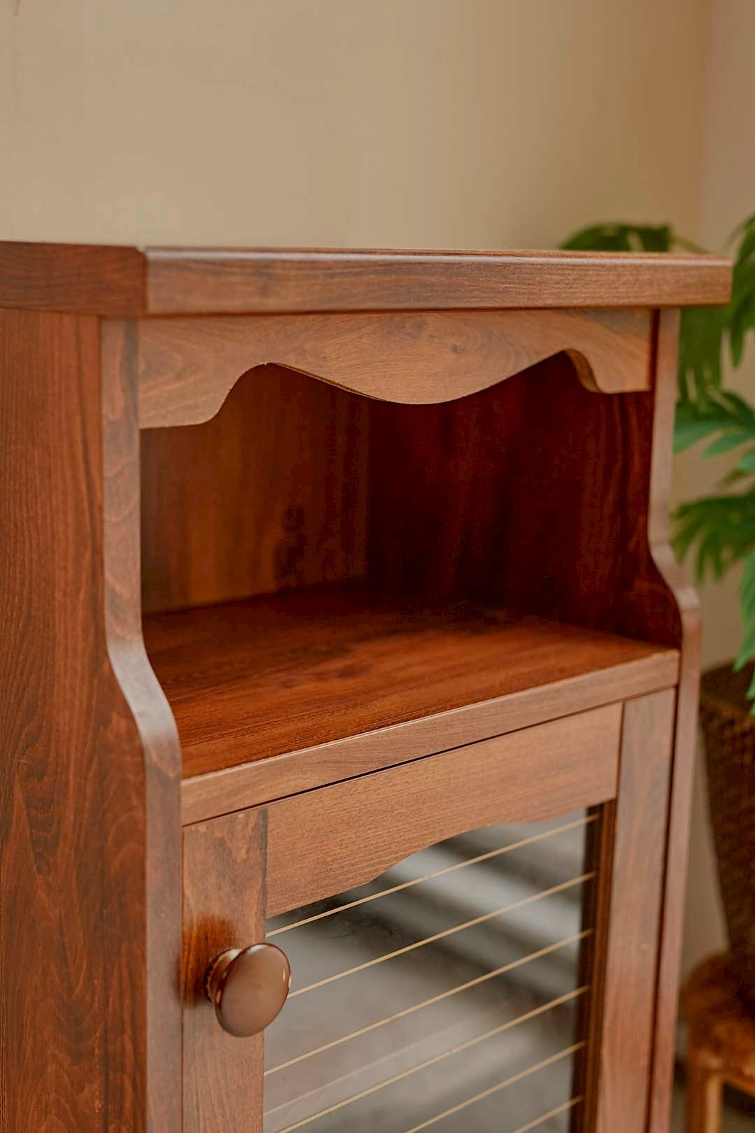 Stripe Glass Side Cabinet