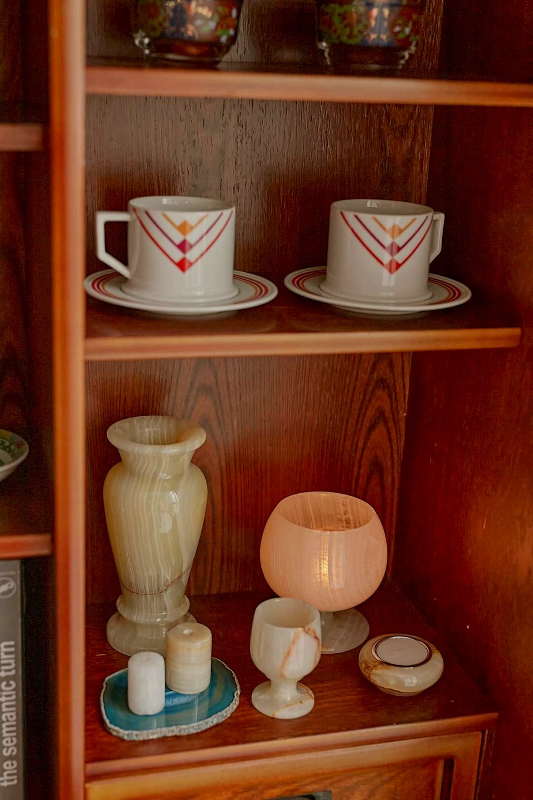 Modern cross glass cabinet