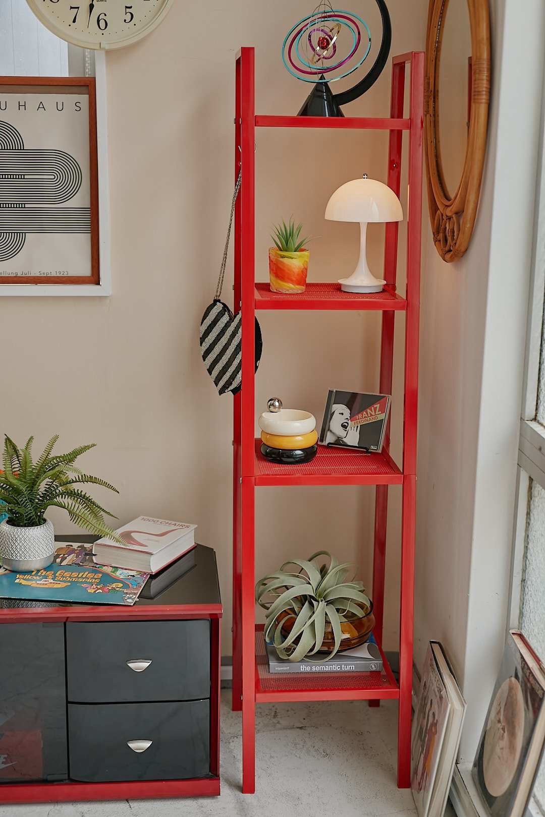 Red Ladder Shelf