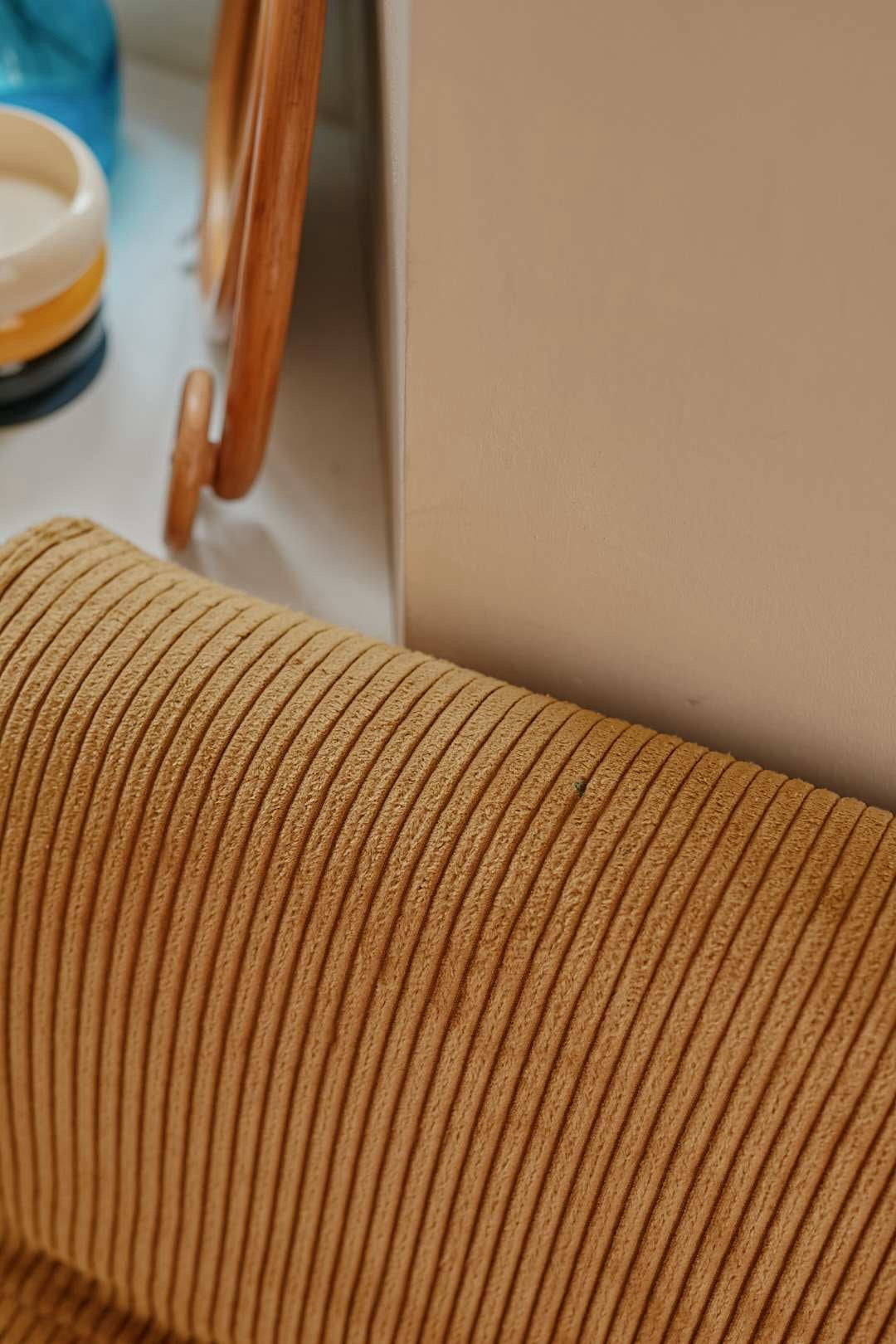 Mustard Corduroy Separate Sofa