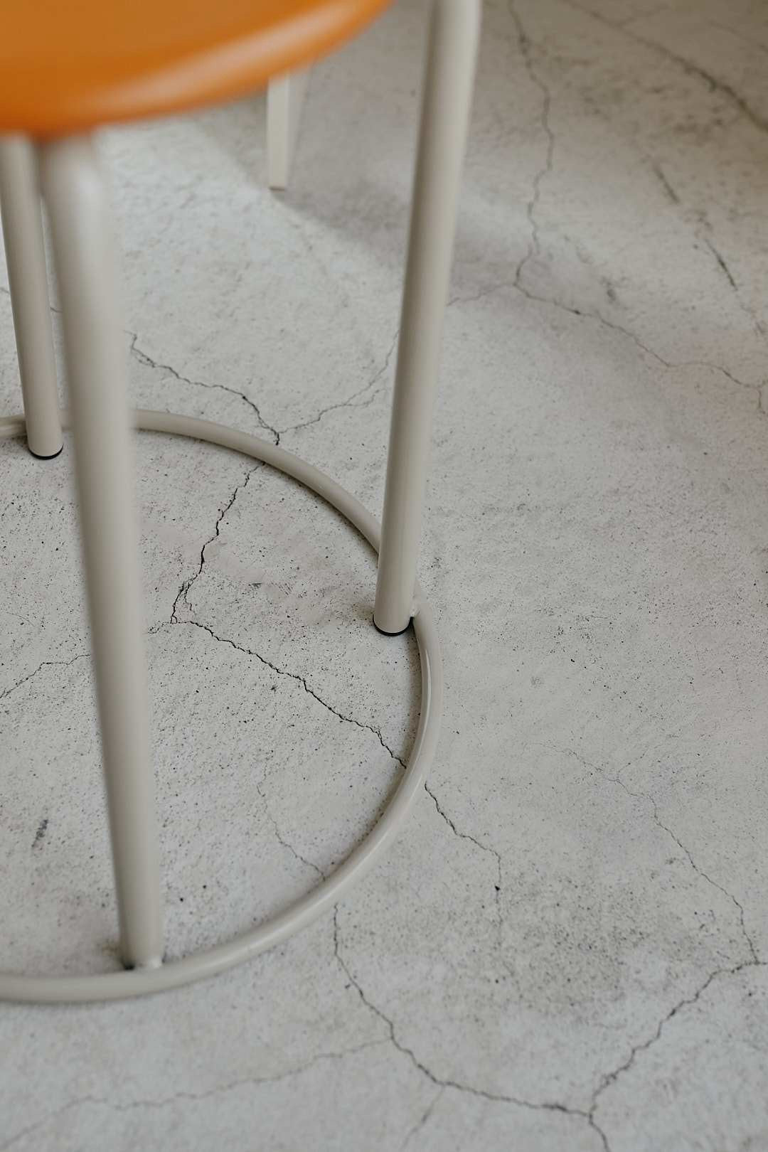 Orange Top Stool