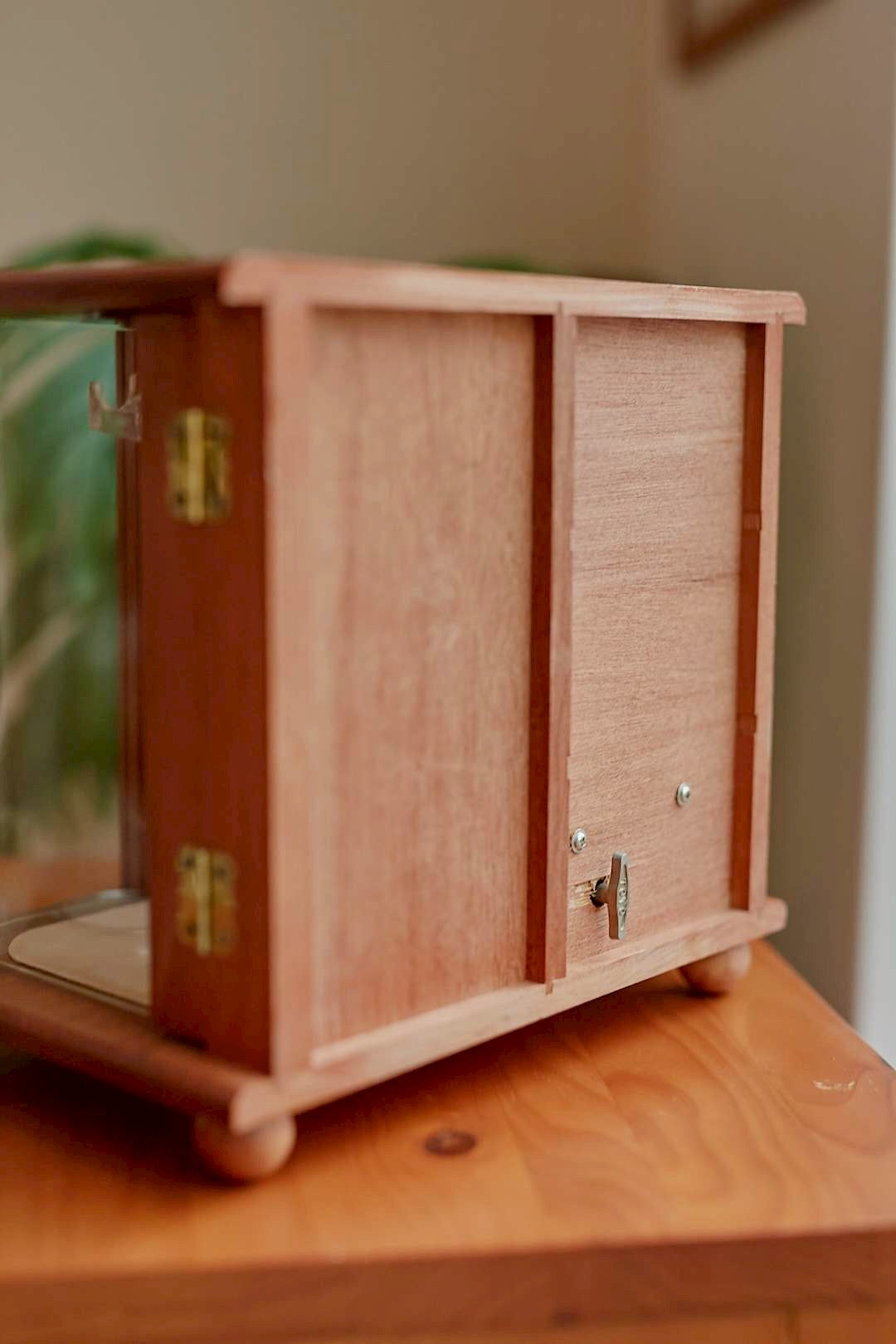 Wood jewelry cabinet