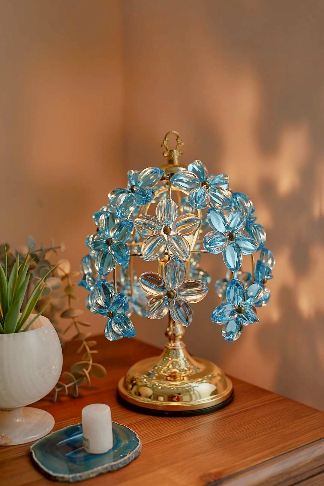 Bloom Blue Flower Lamp
