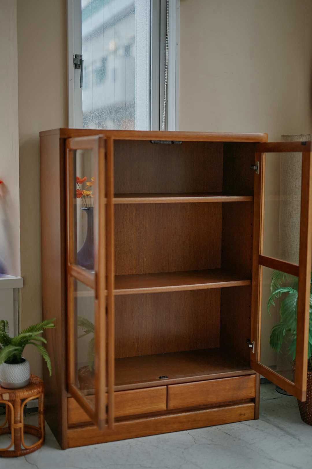 浜本工芸 Natural Oak Glass Shelf