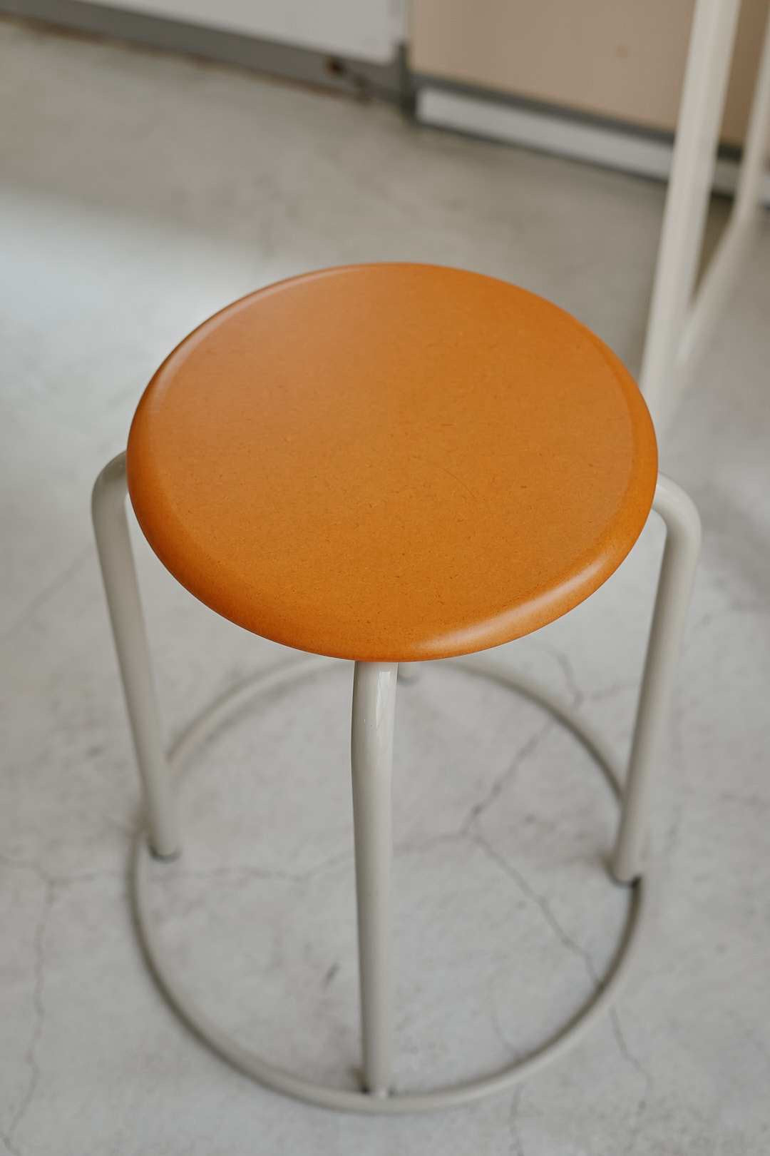 Orange Top Stool