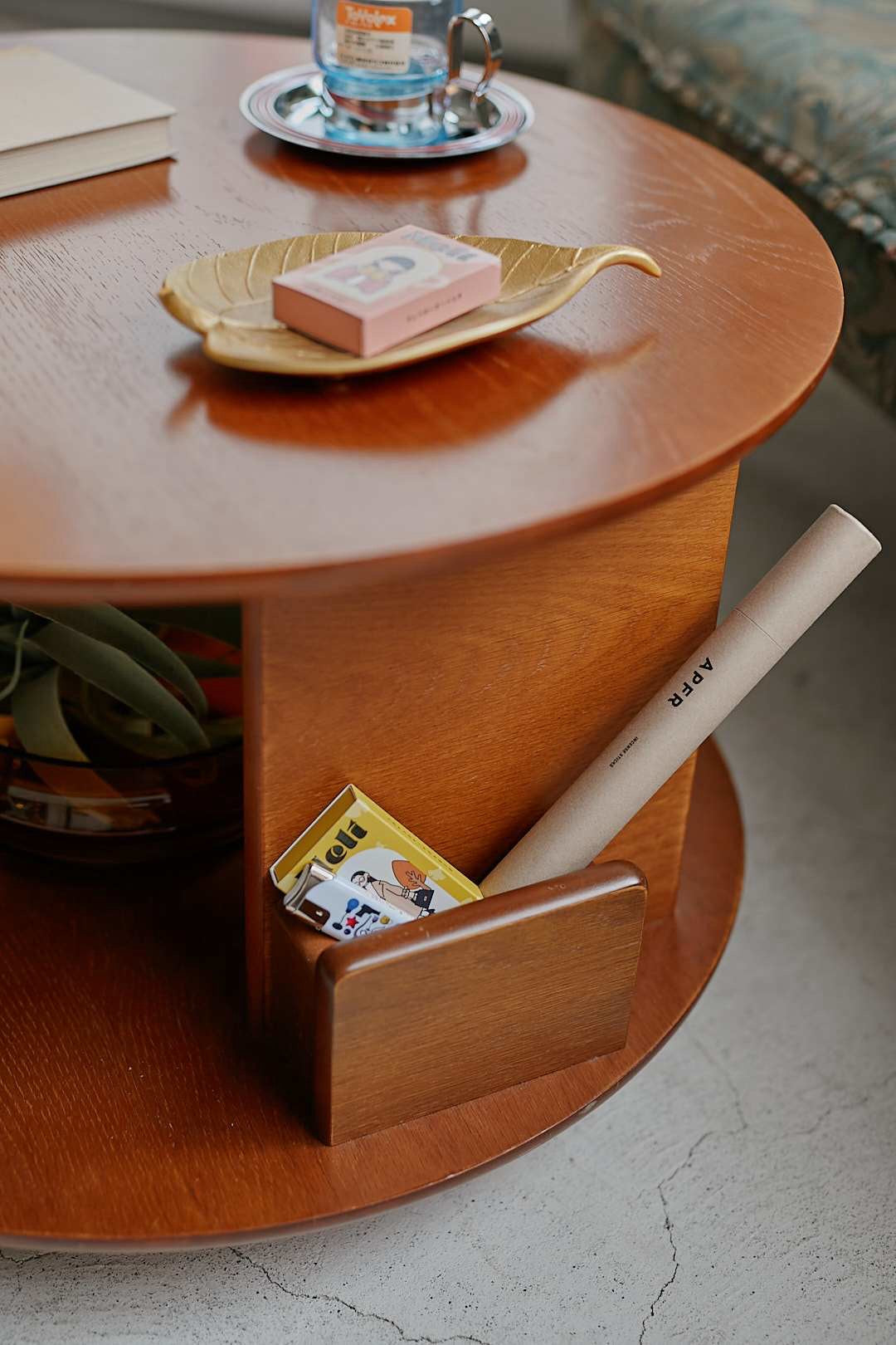 Round Wood Stage Table