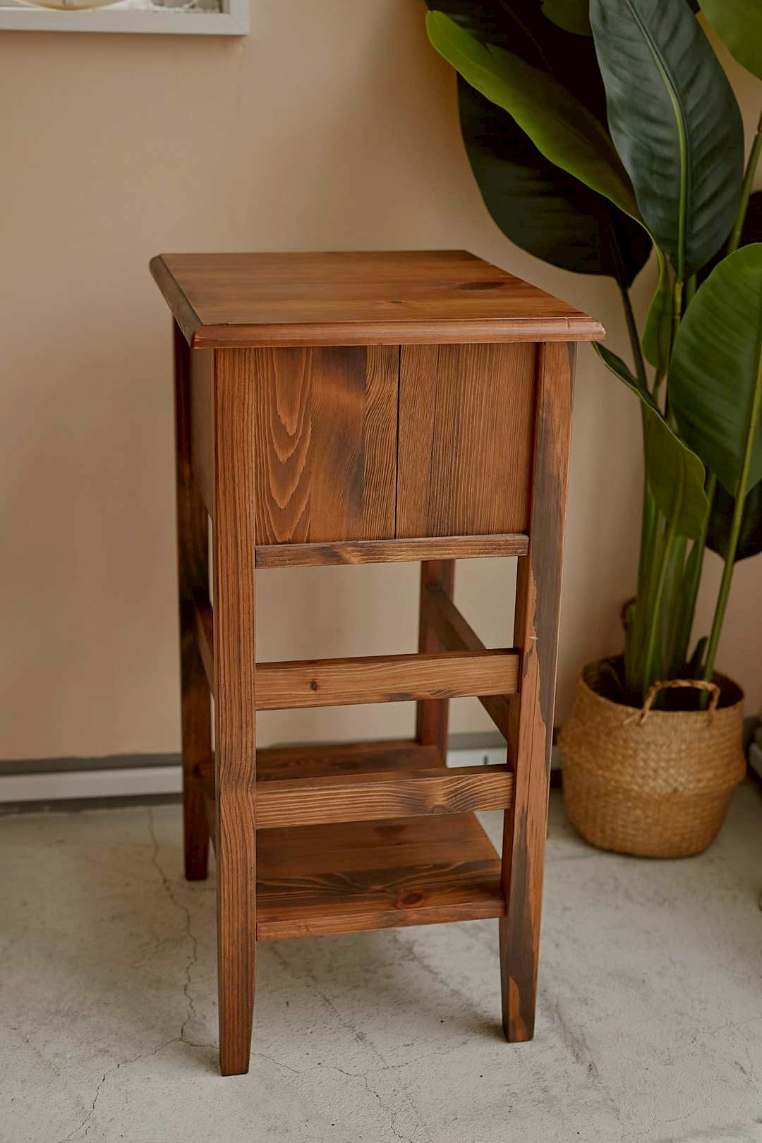Rustic Wood Side Chest