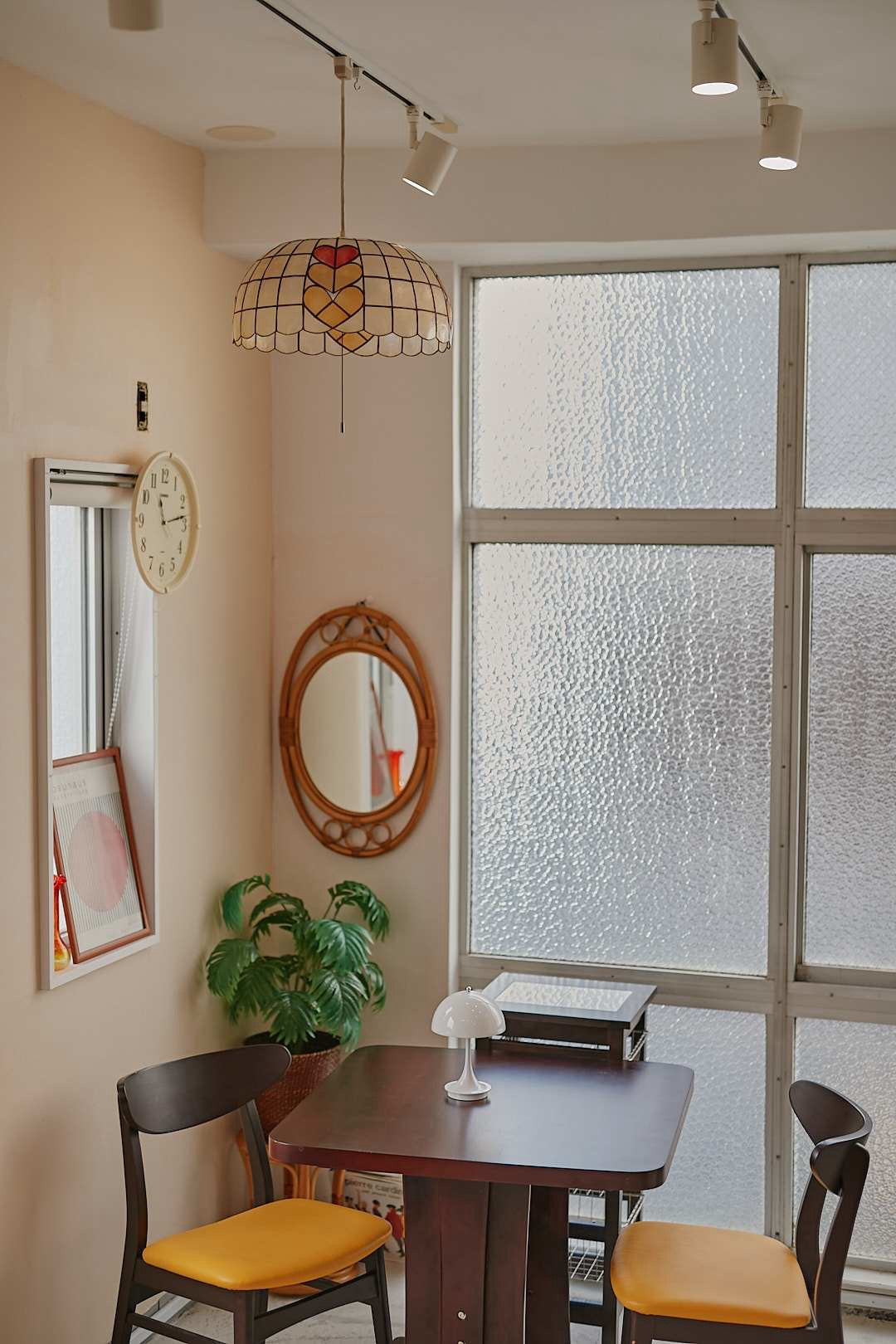 Capiz Heart Pendant Light
