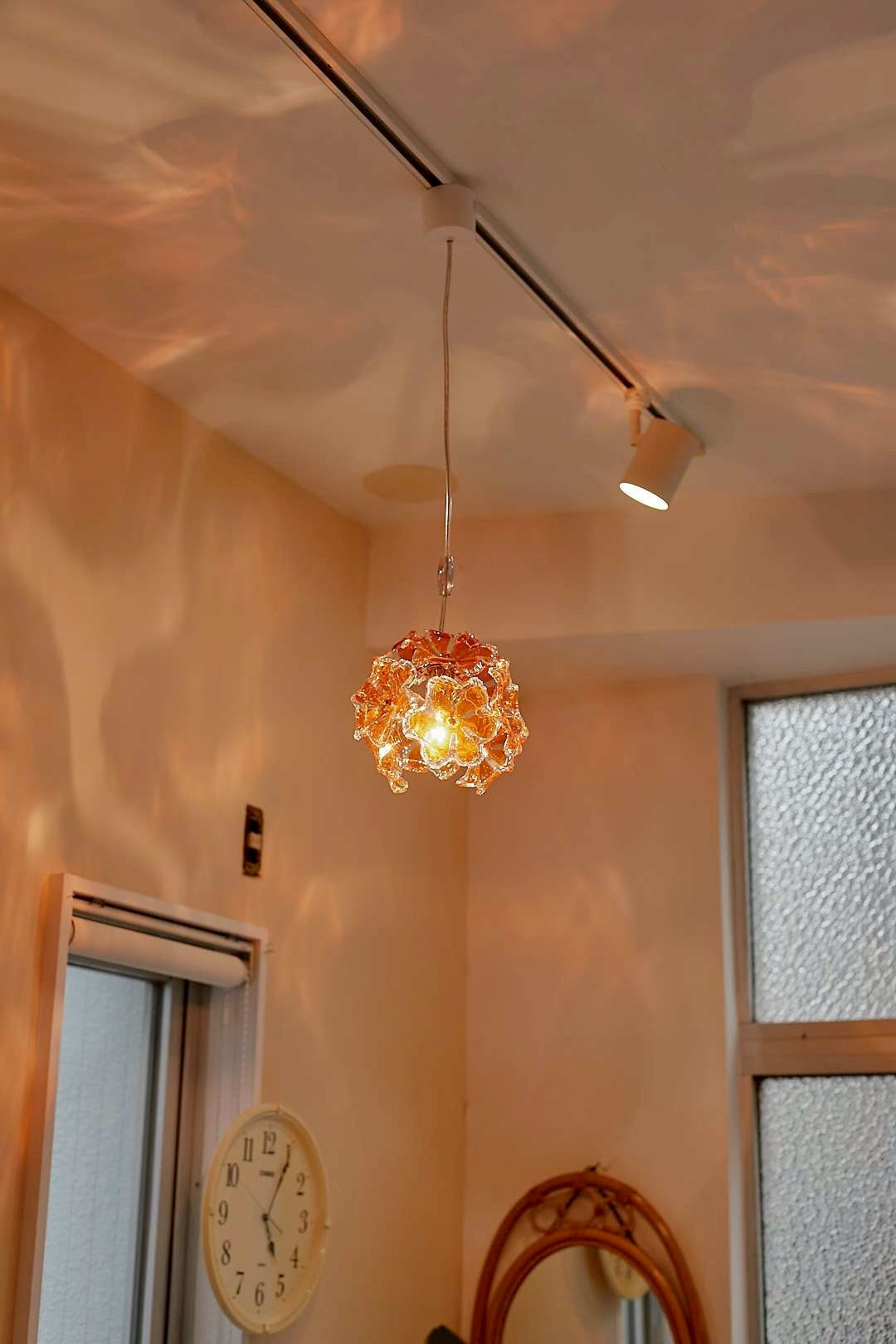 Amber Bloom Pendant Light