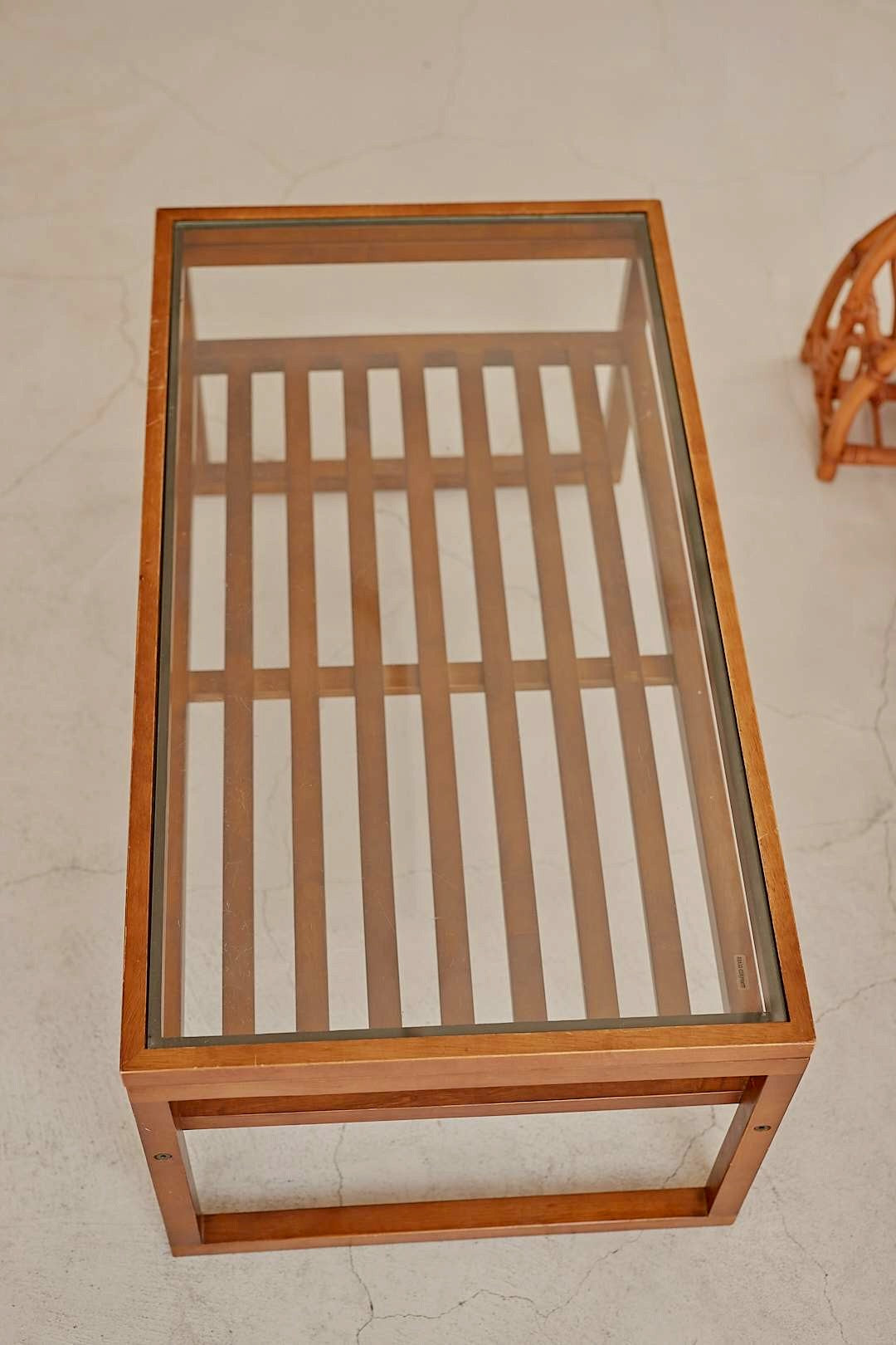 Glass & Wood Coffee Table