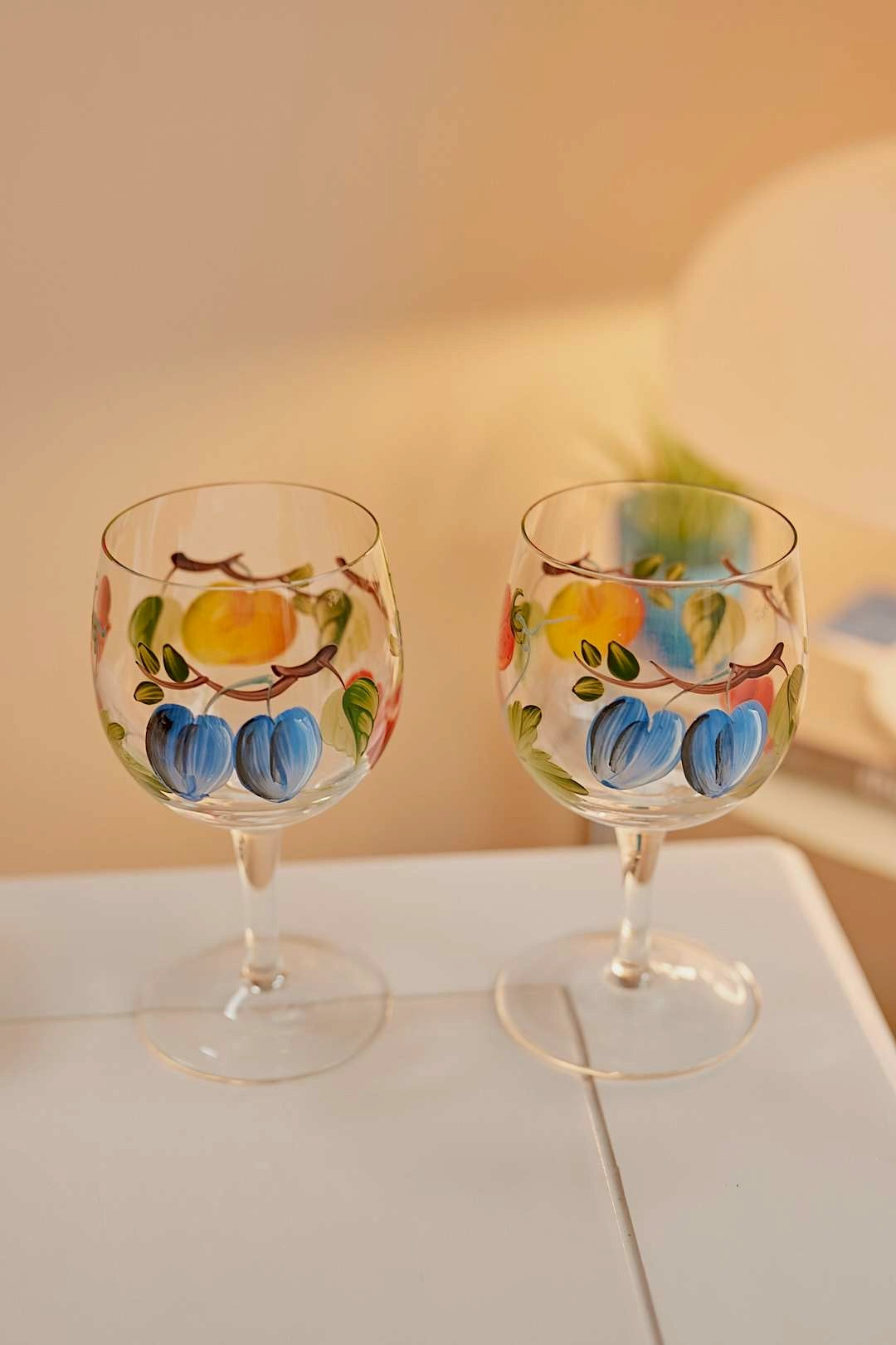 Fruit Garden Wine Glass