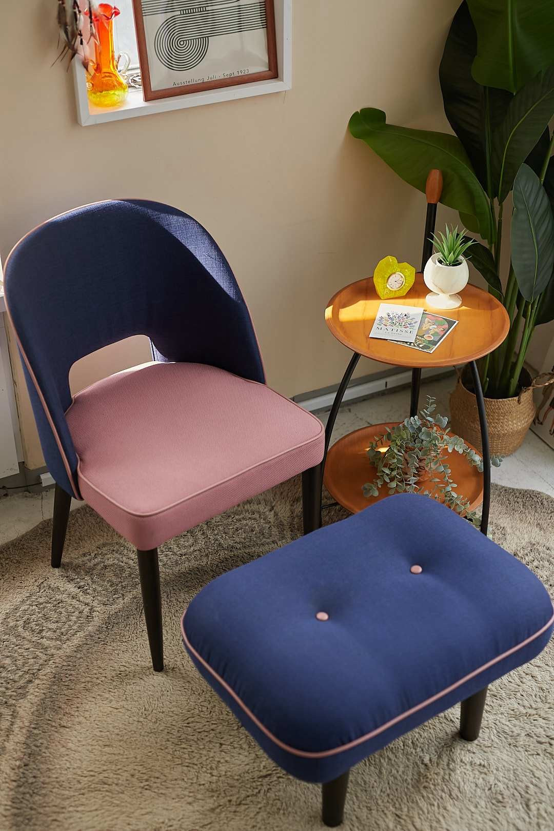 TwoTone Accent Chair & Ottoman