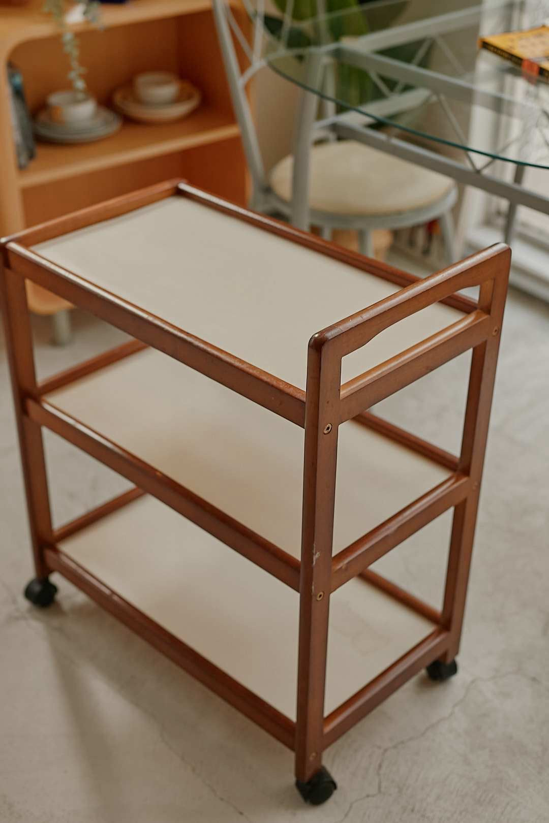 3Tier Wood Caster Wagon