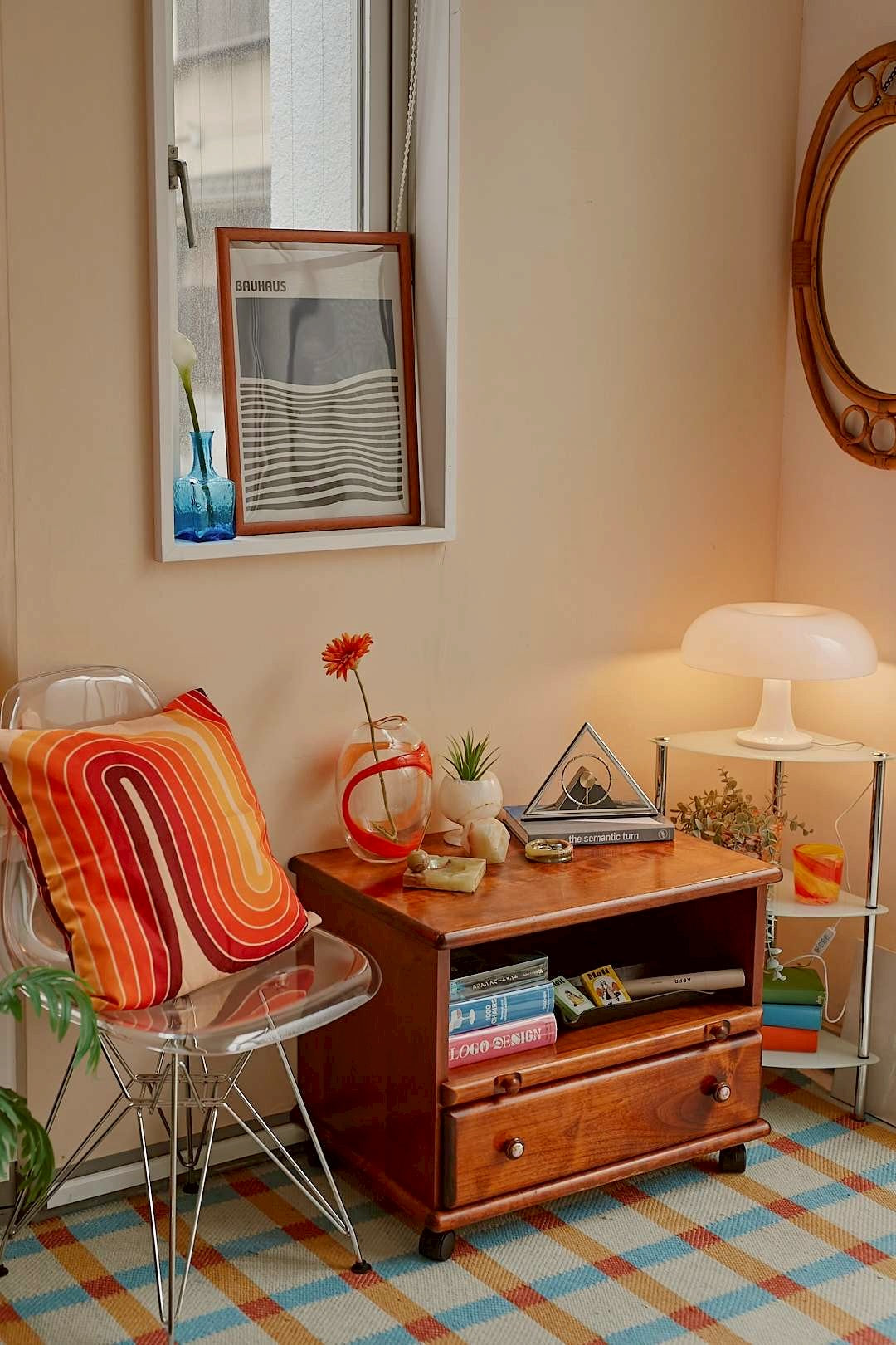 Vintage Wood Side Chest