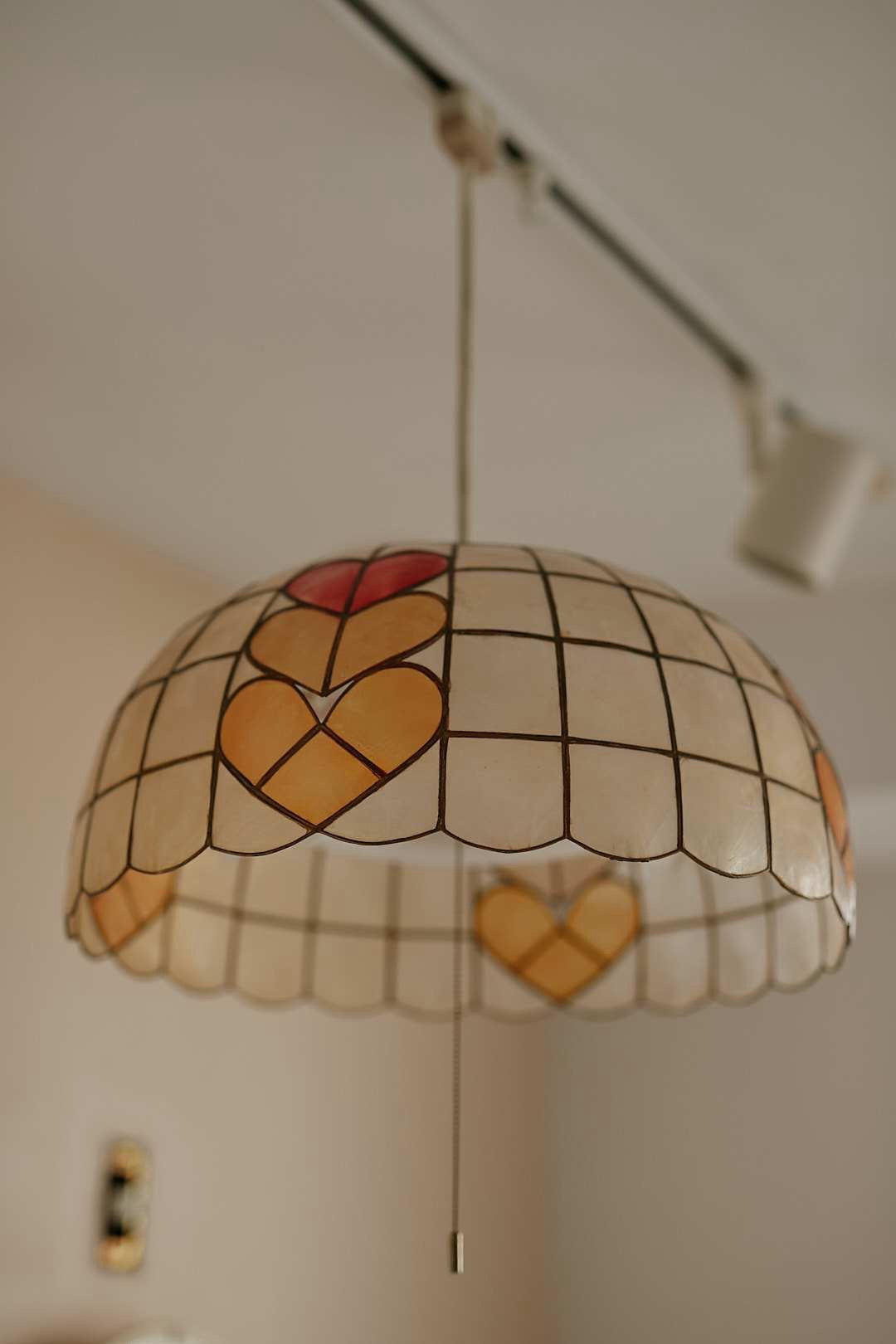 Capiz Heart Pendant Light