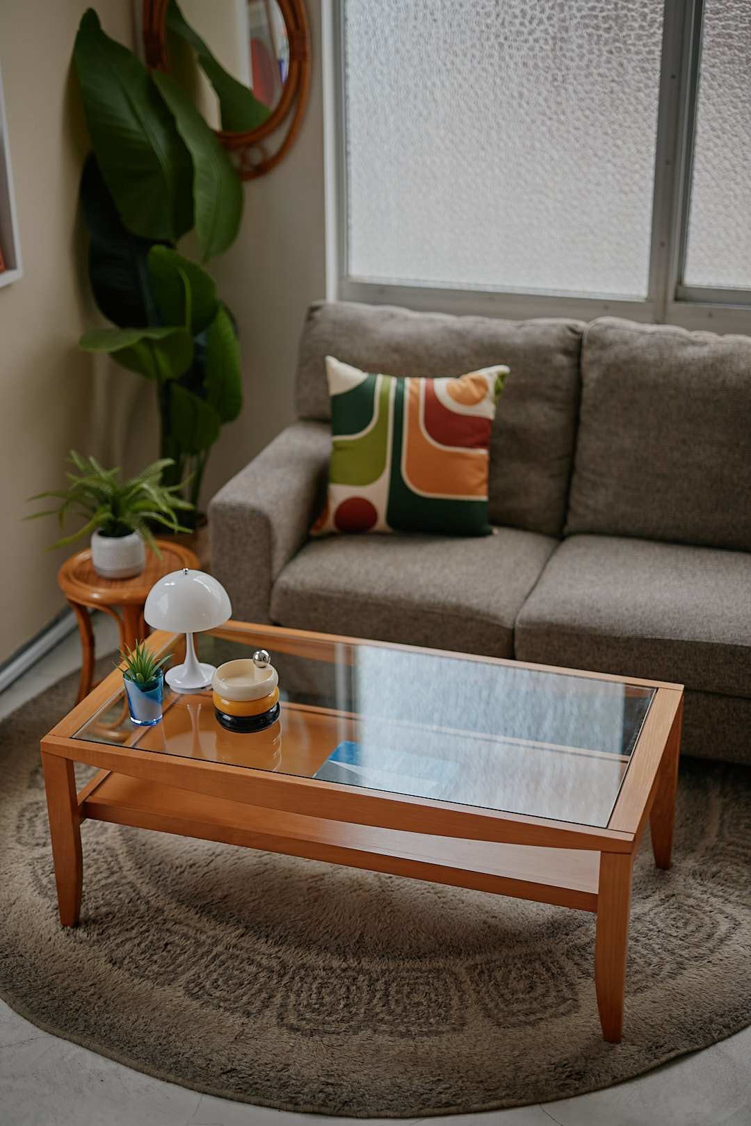 KOSUGA Glass Top Coffee Table