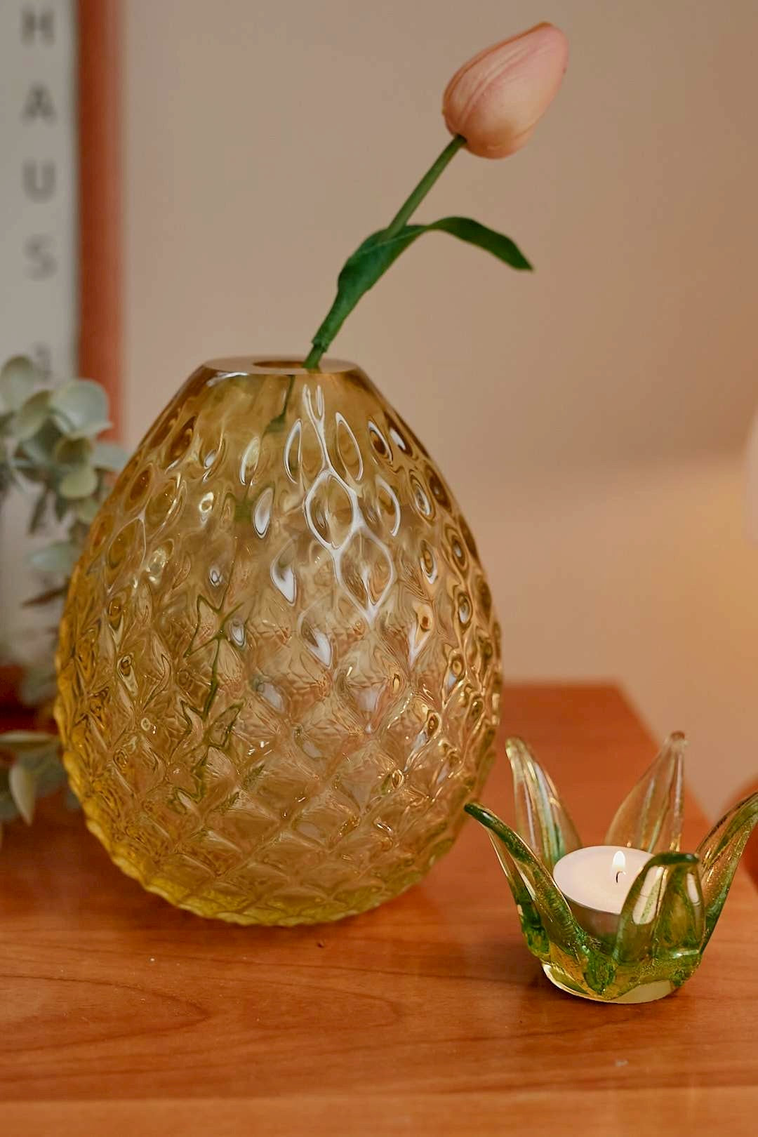 Tropical Glass Objet Vase