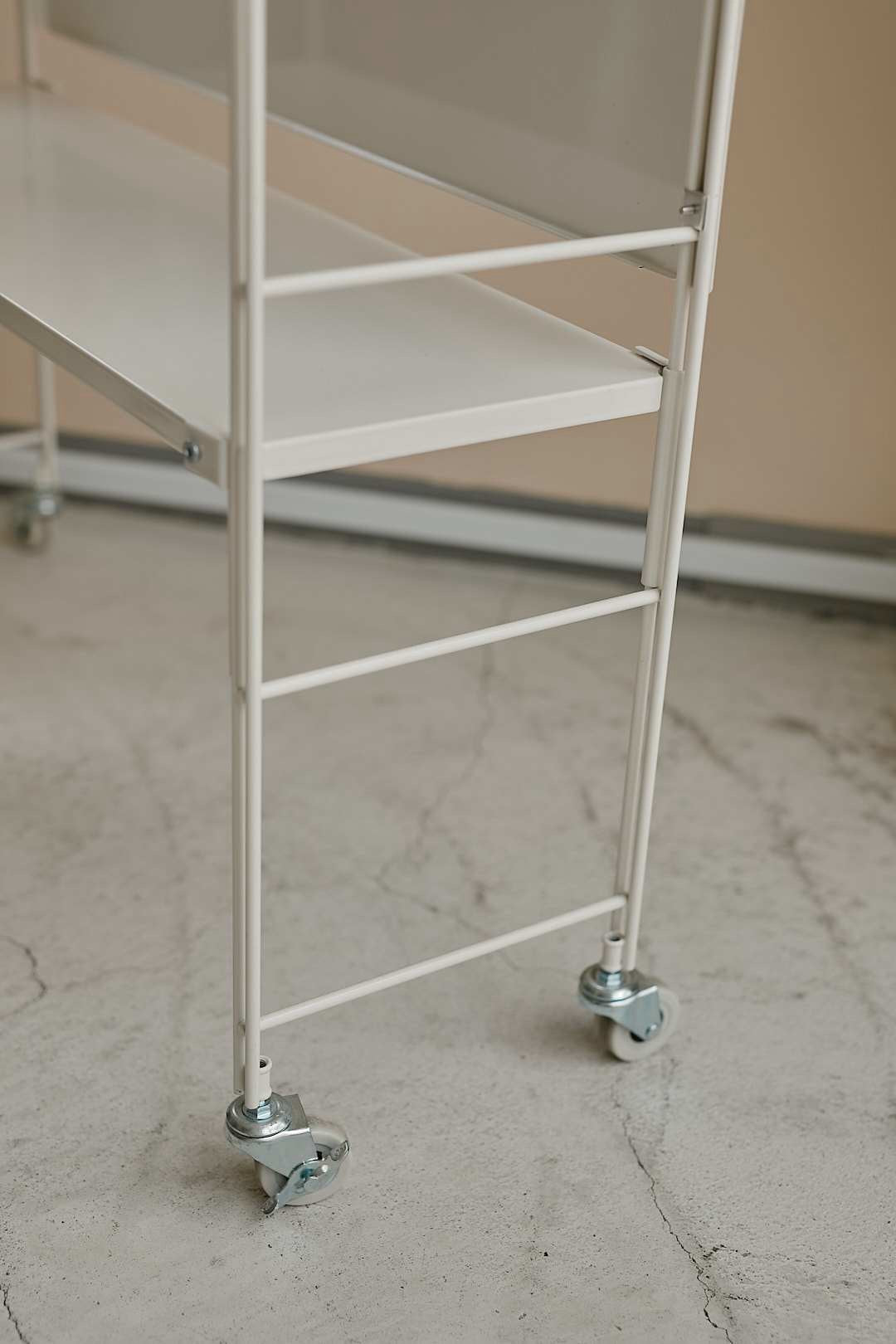 White Caster Shelf