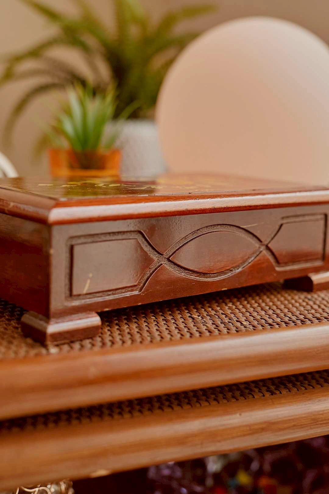 Flower Inlay Jewelry Box