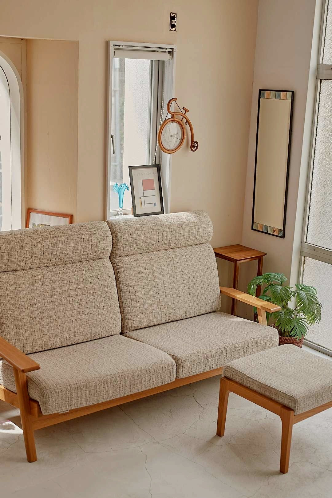 Natural Oak Highback Sofa