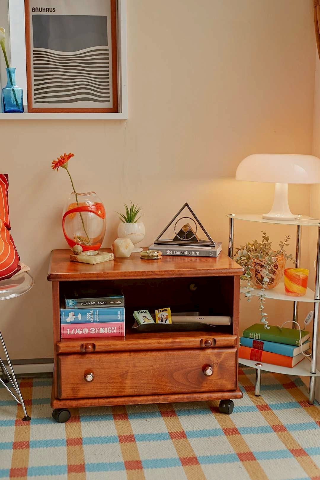 Glass Corner Stand