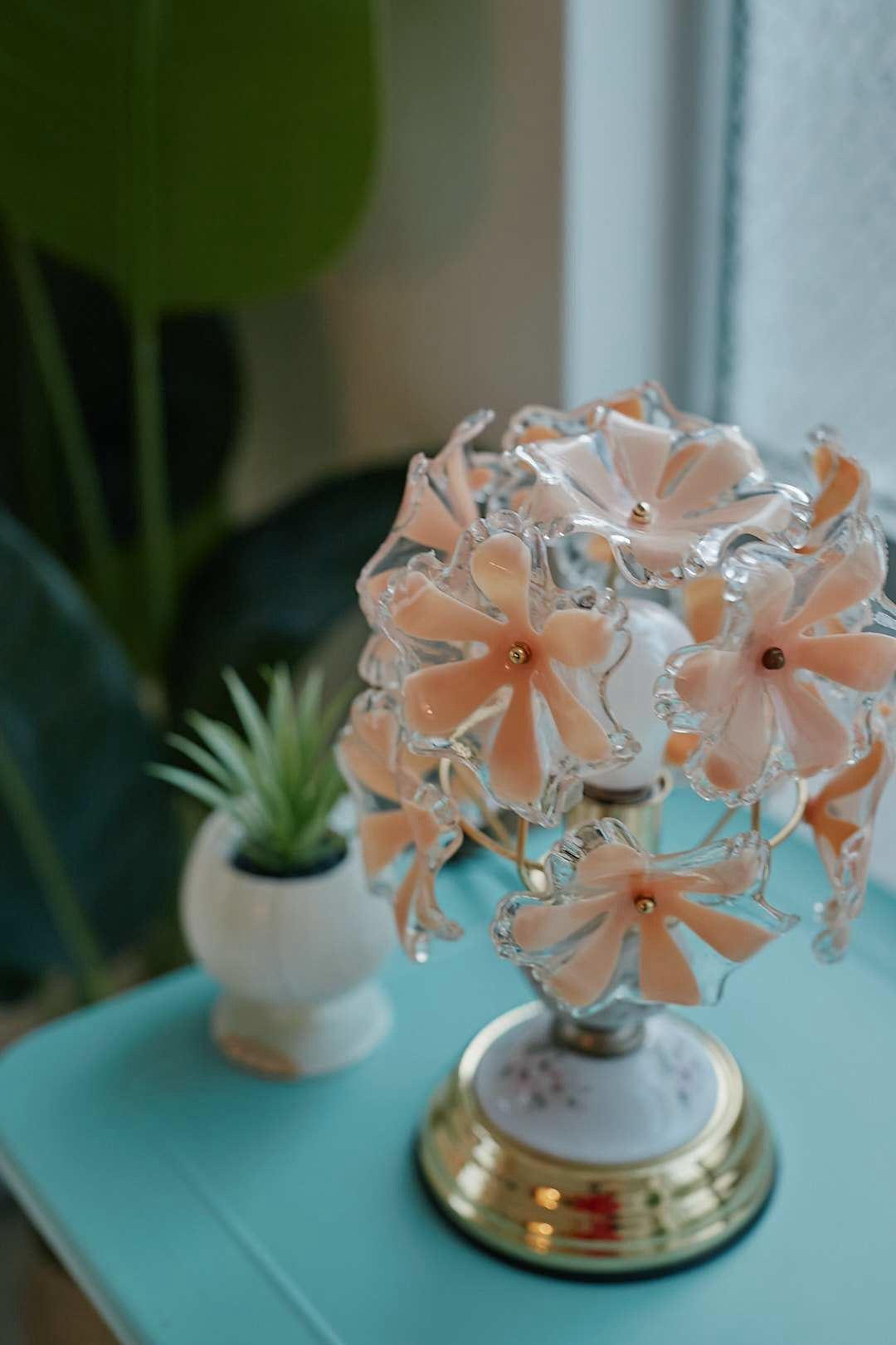 Peach Flower Touch Lamp