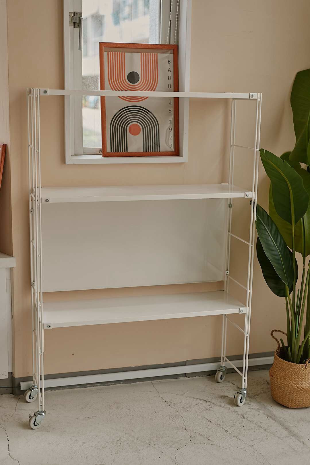 White Caster Shelf