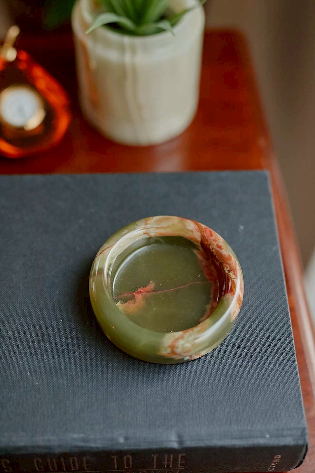 naturalstone Green onyx mini tray①