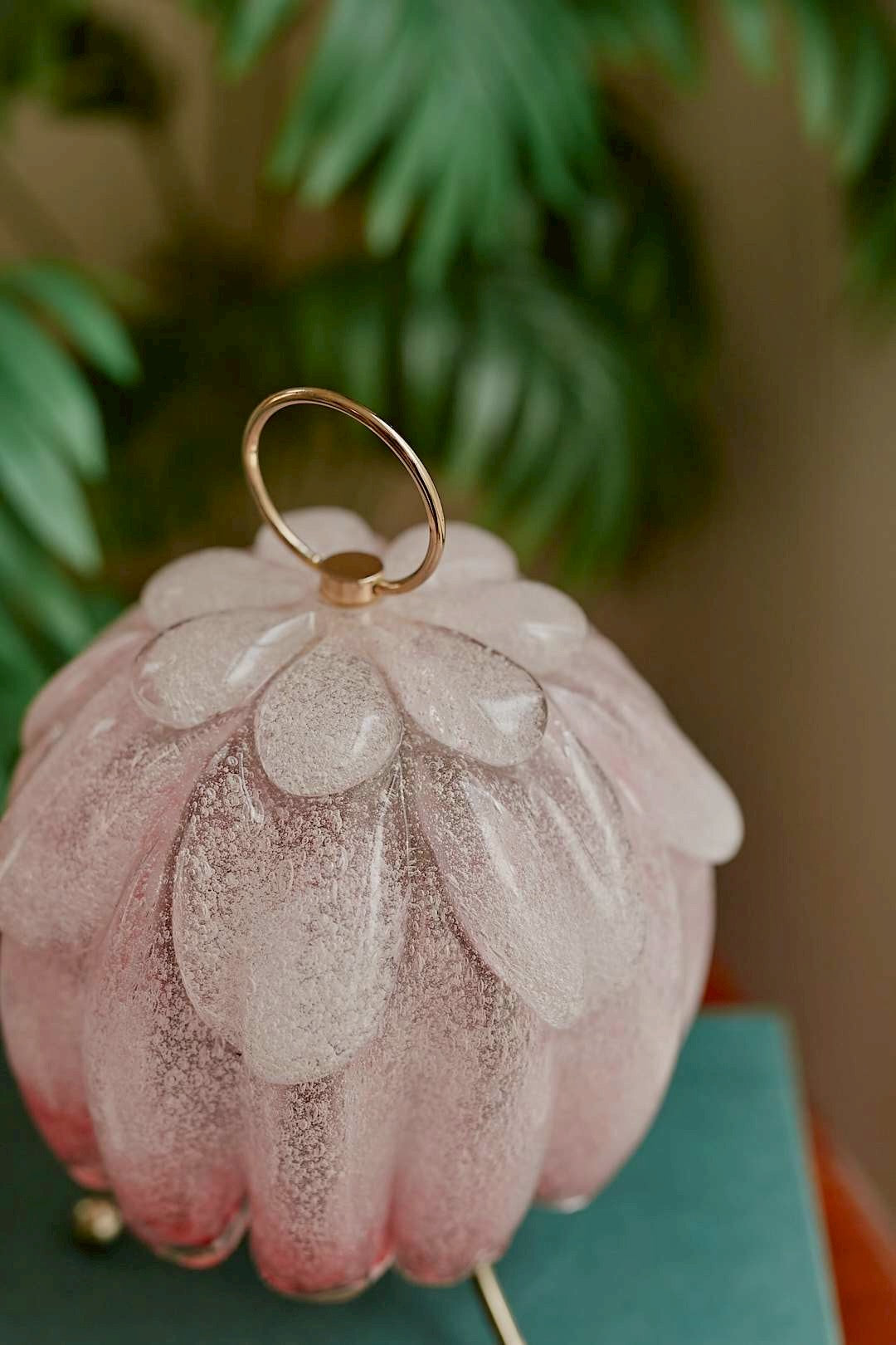 Pink Bubble Glass Lamp