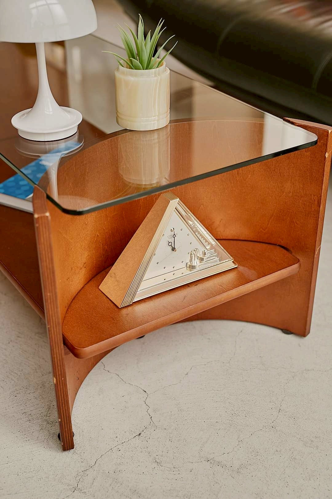 Double Arch Glass Coffee Table