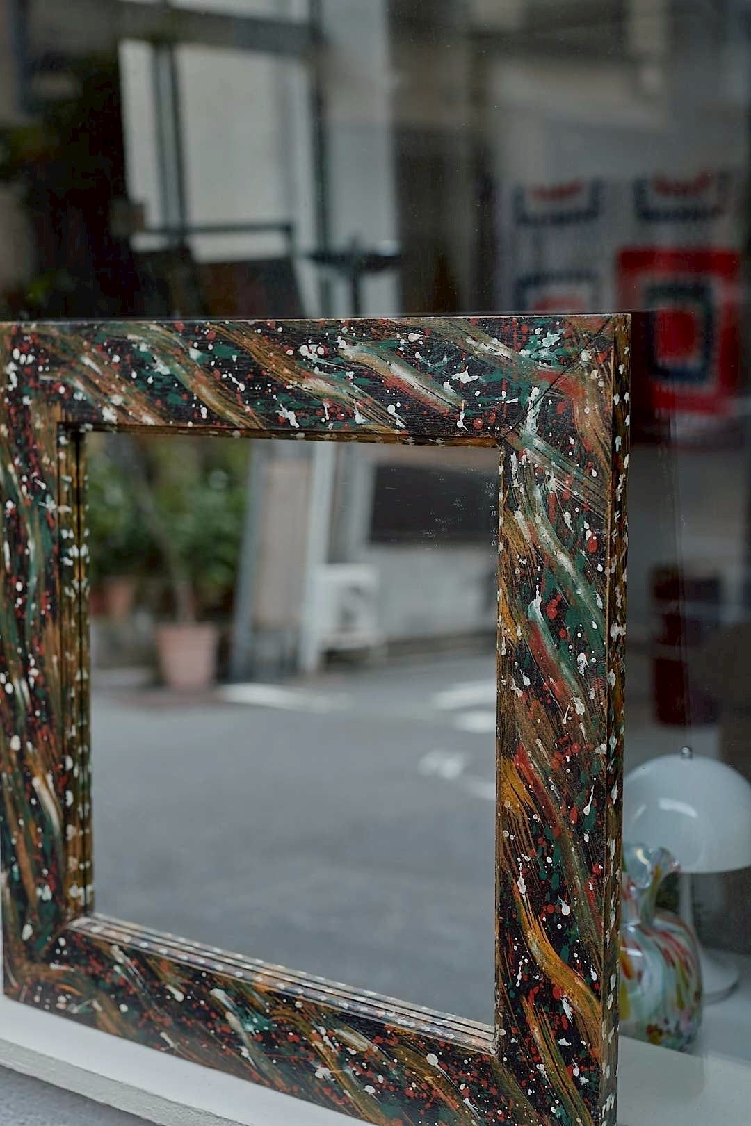 Art paint square mirror