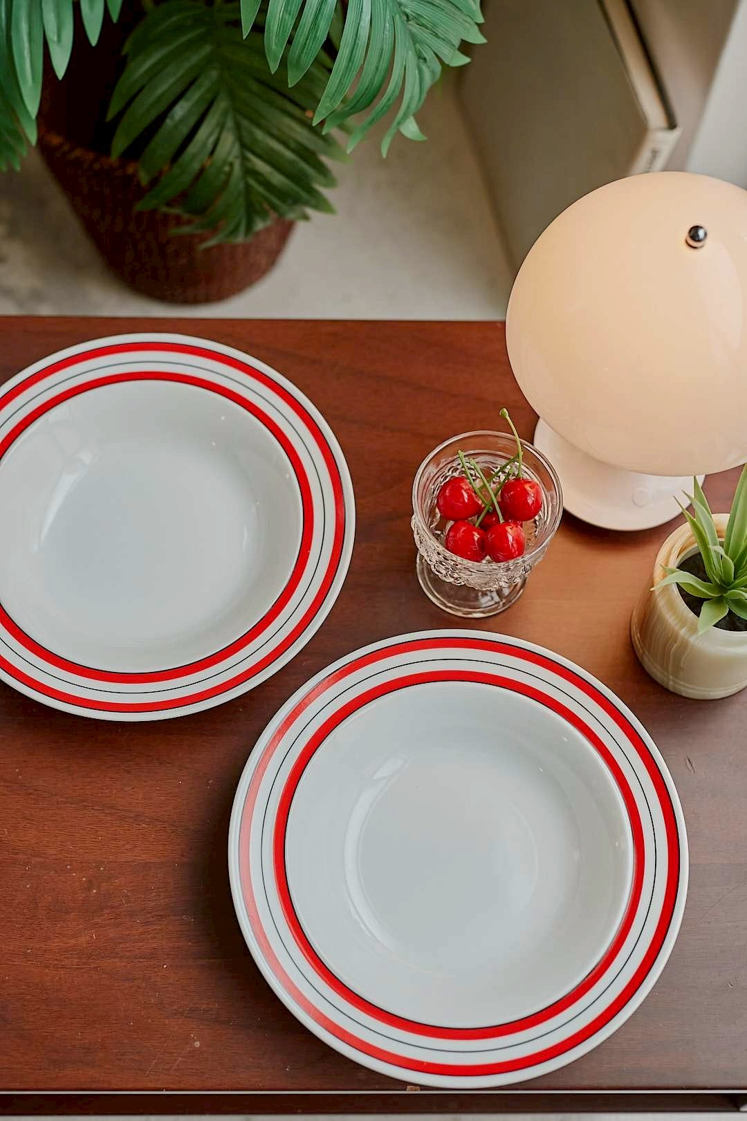 Adam&Eve  Red Line bowl plate【M】