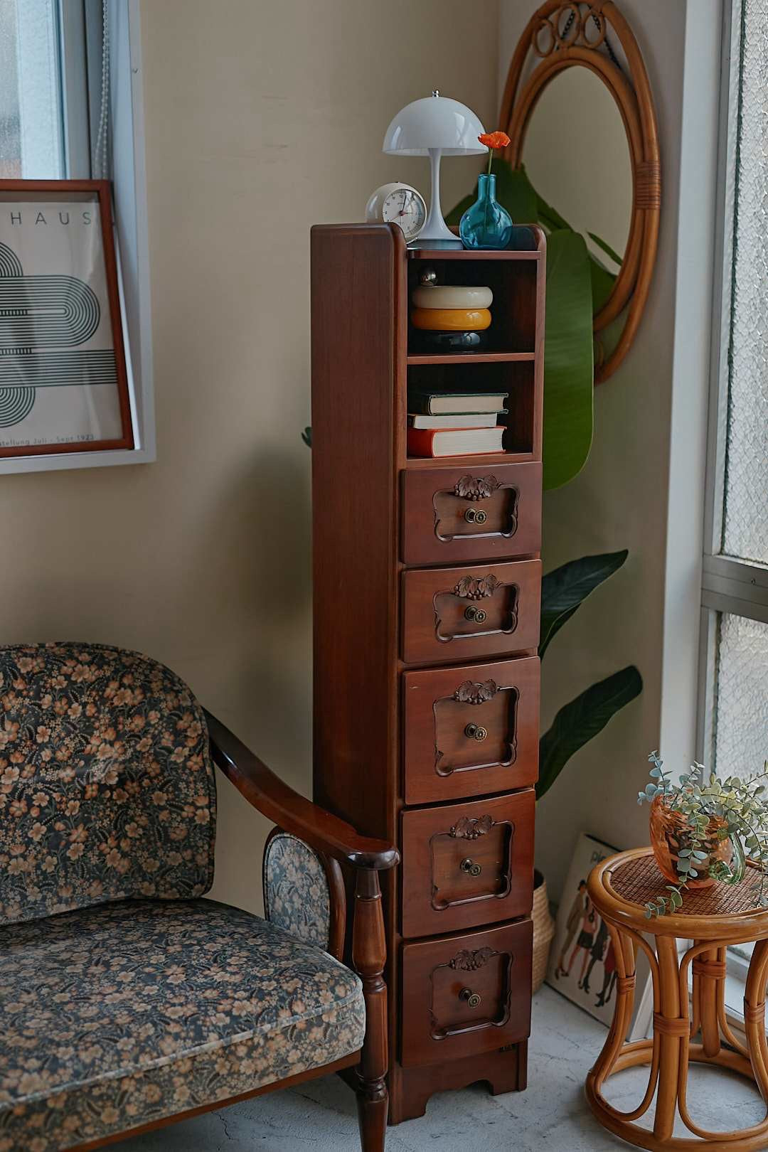 Slim Wood Storage Chest