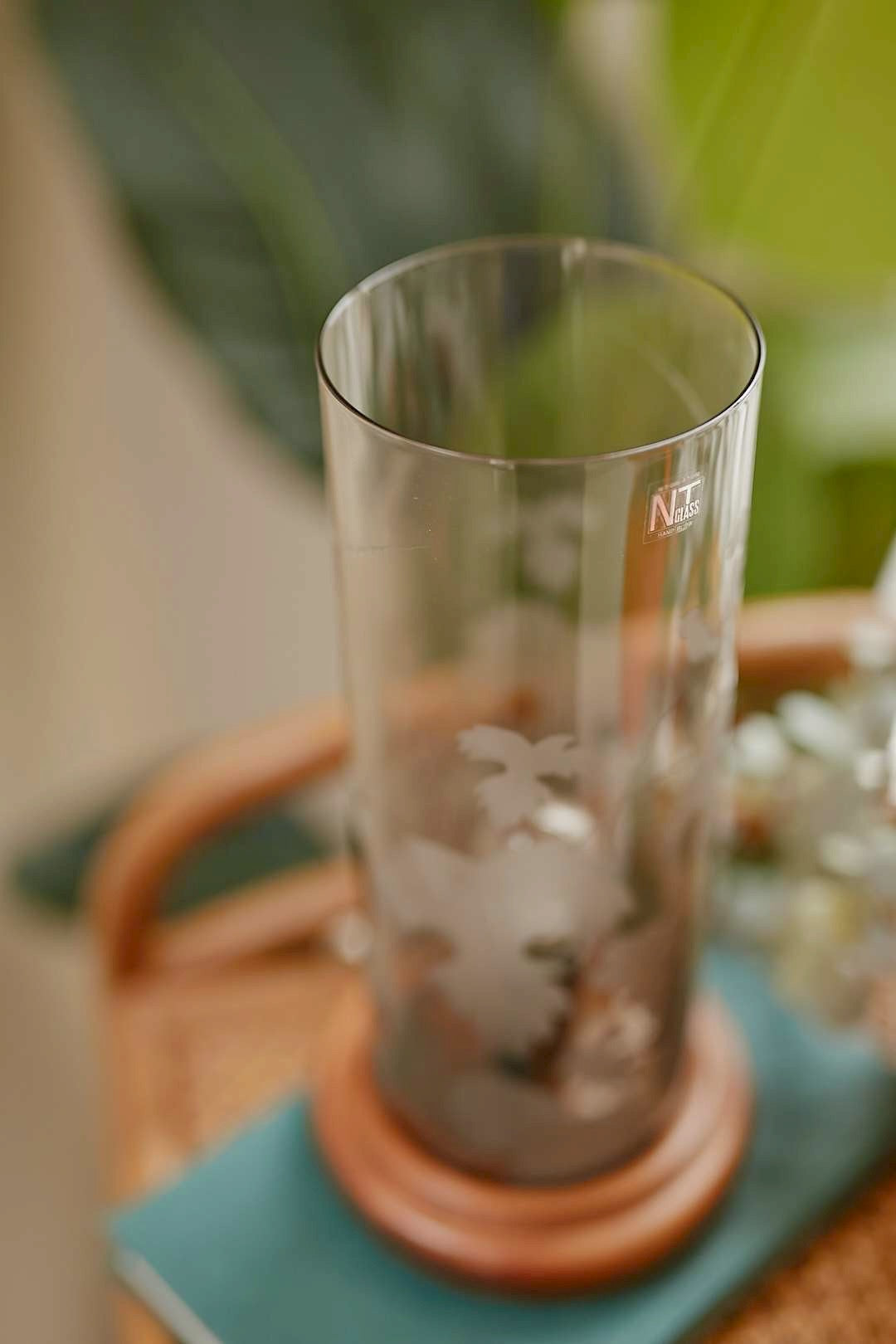botanical glass lamp