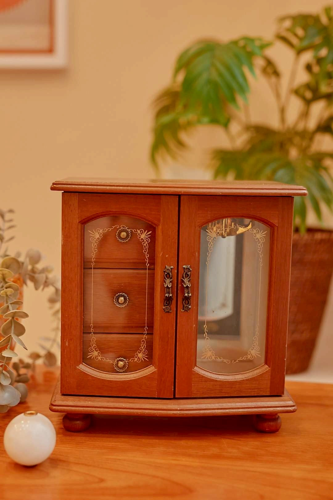 Glass Door Jewelry Cabinet