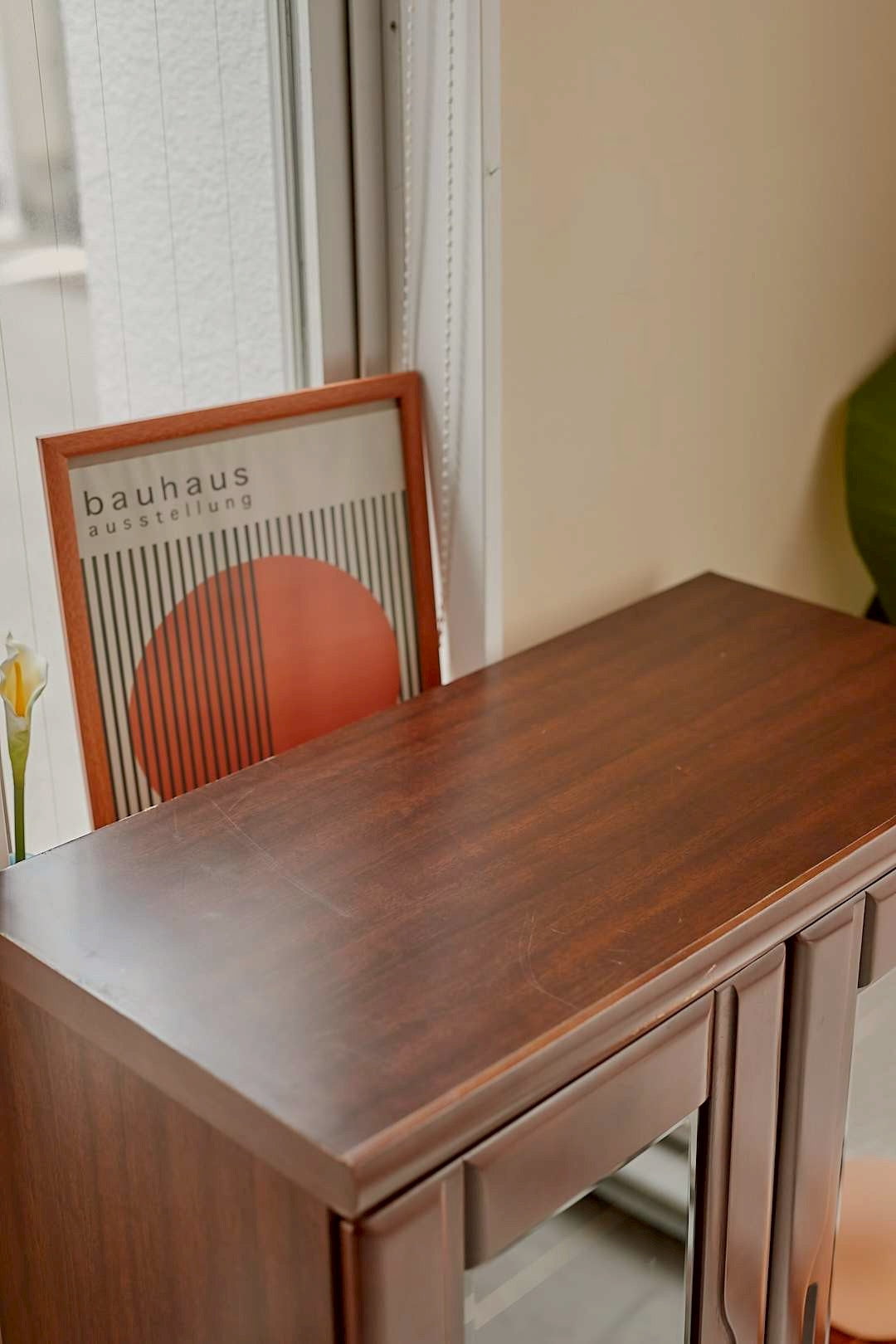 Walnut Display Cabinet