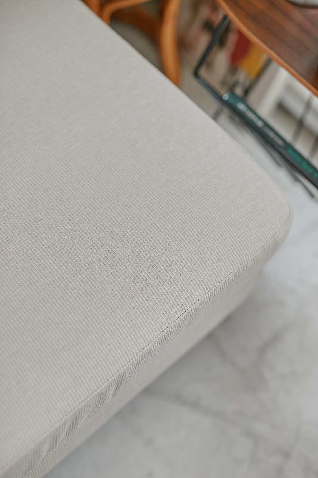 Ivory Square Low Sofa